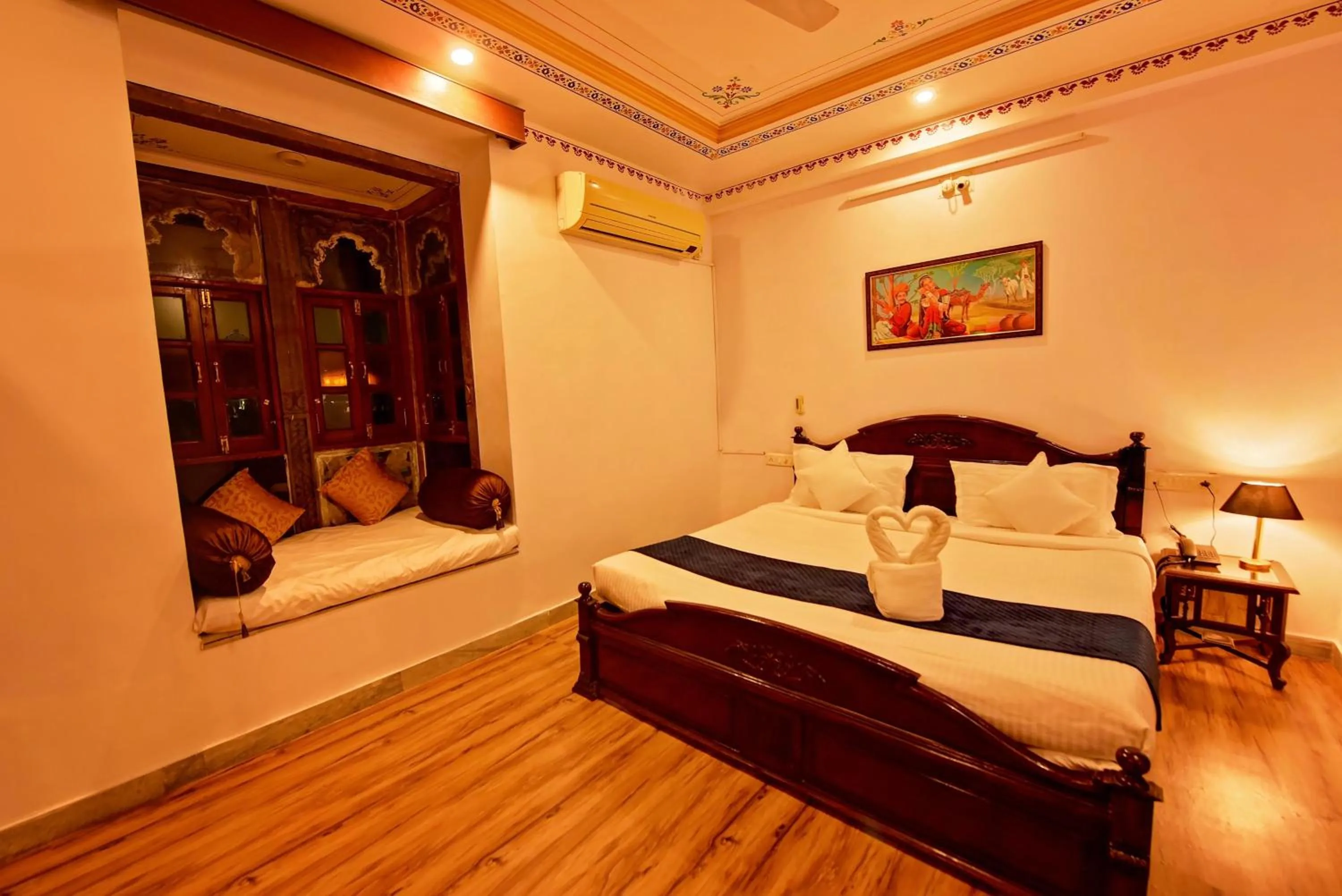 Bedroom, Bed in Elysium Retreat- The Heritage Haveli