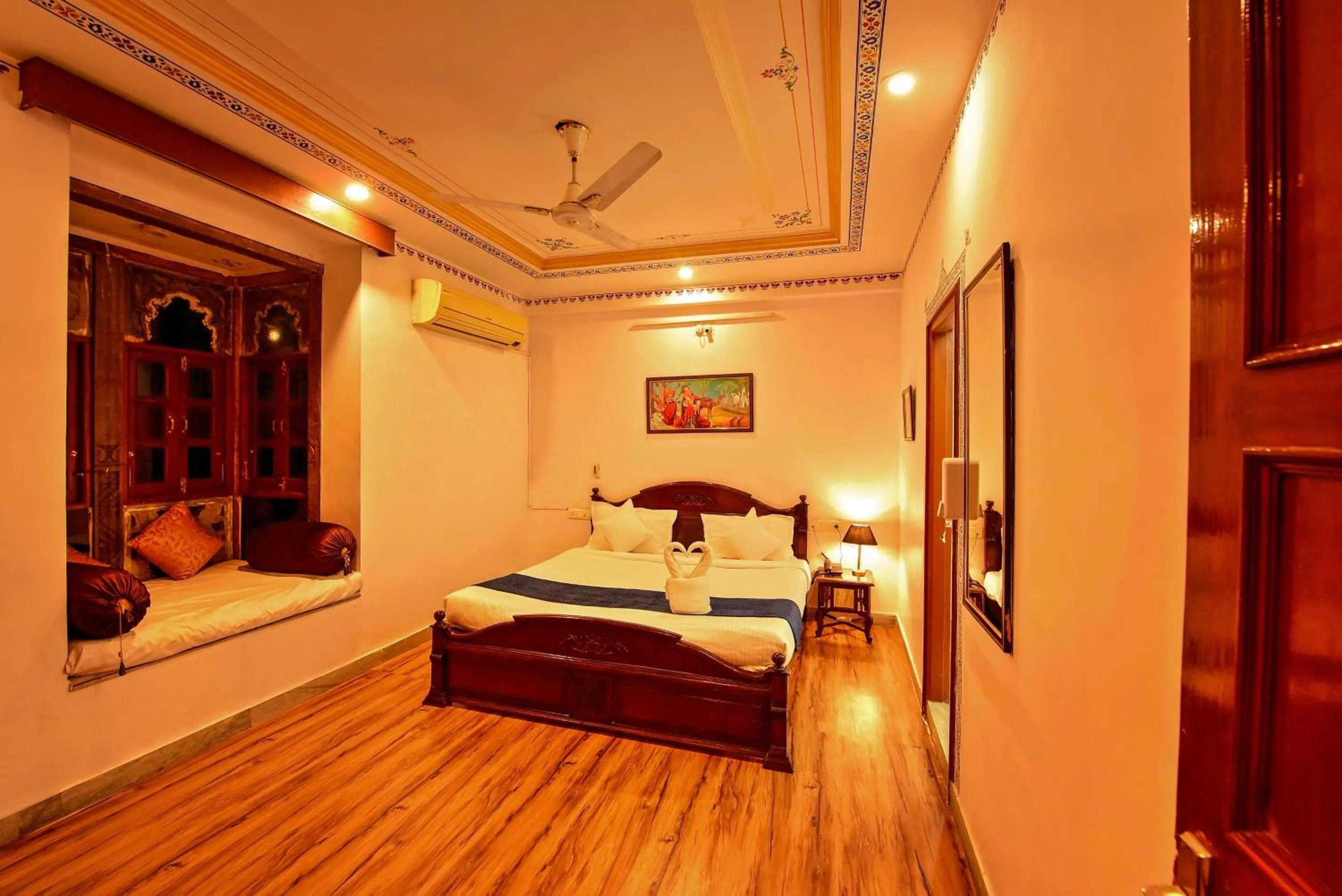 Bedroom, Bed in Elysium Retreat- The Heritage Haveli