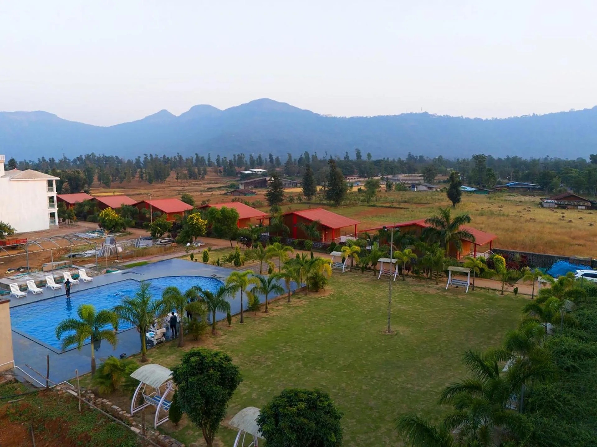 Pool view in Daksh The Valley Resort - Saputara