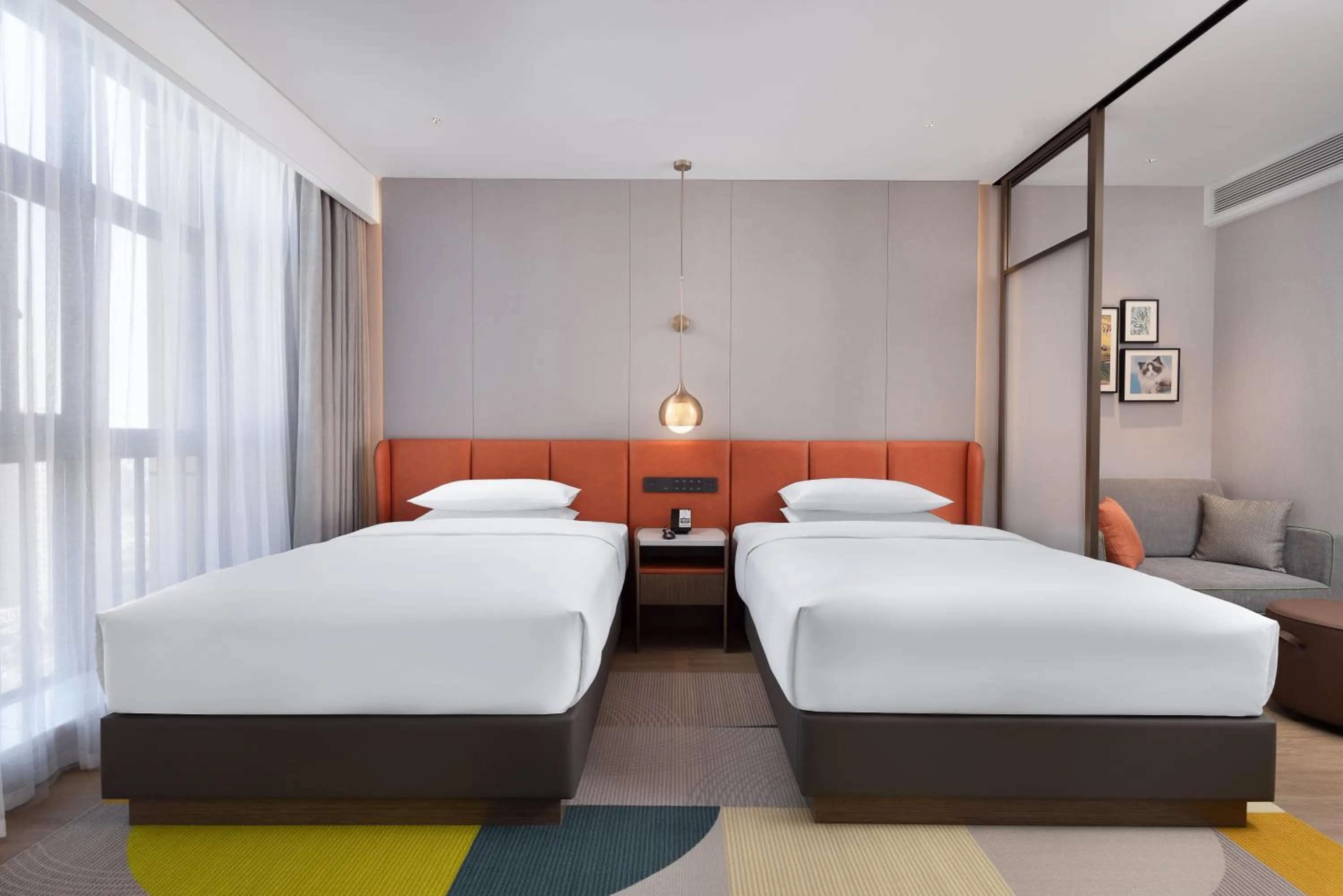 Bed in Home2 Suite by Hilton Kunming Xishan