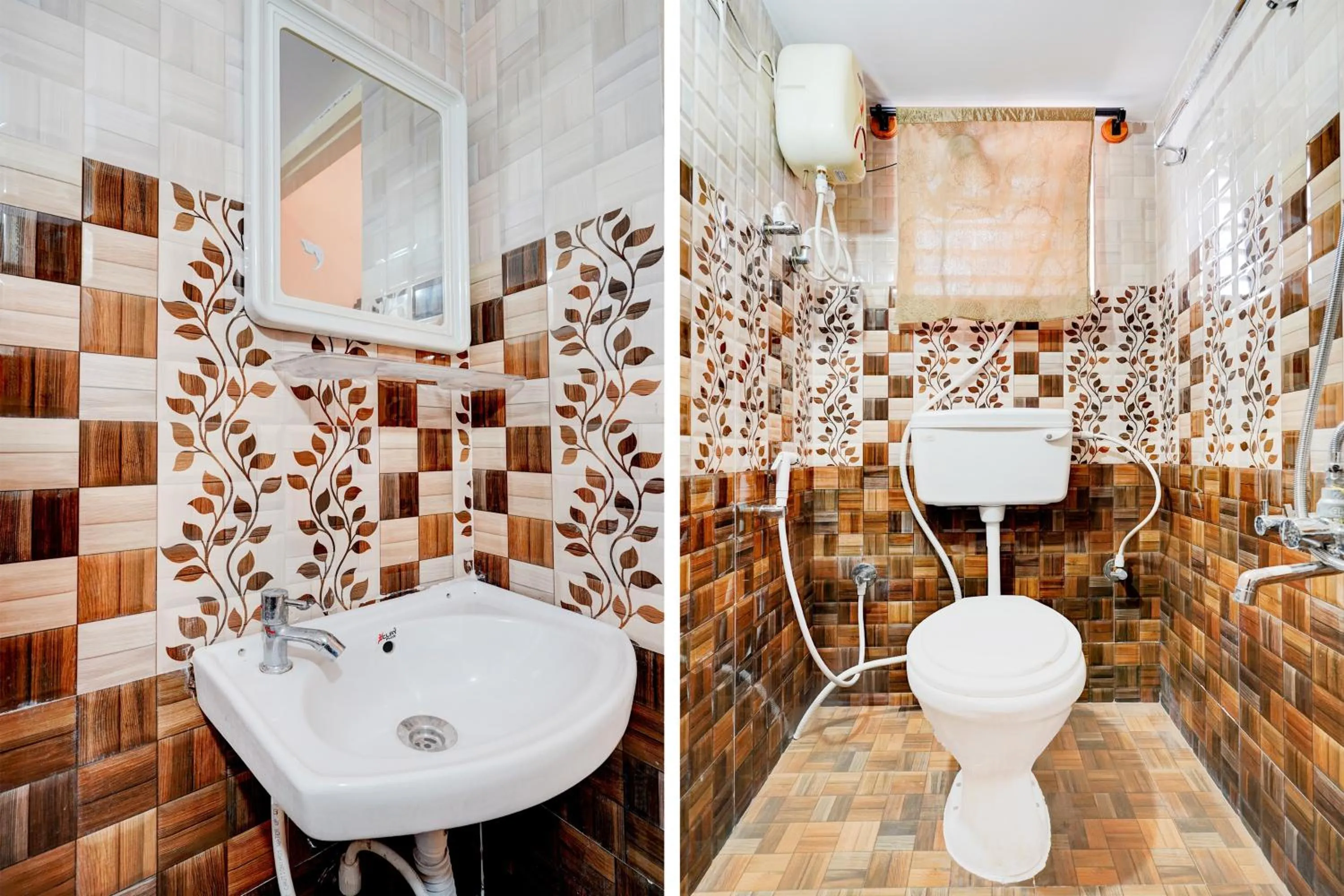 Bathroom in Hotel O Ramachandrapuram formerly known Nataraja Boarding & Lodging