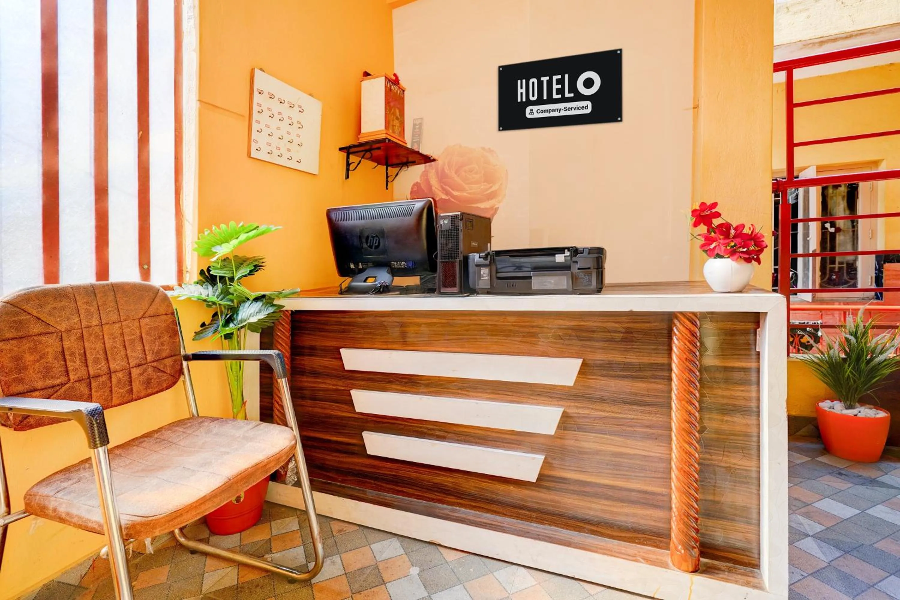 Lobby or reception in Hotel O Ramachandrapuram formerly known Nataraja Boarding & Lodging