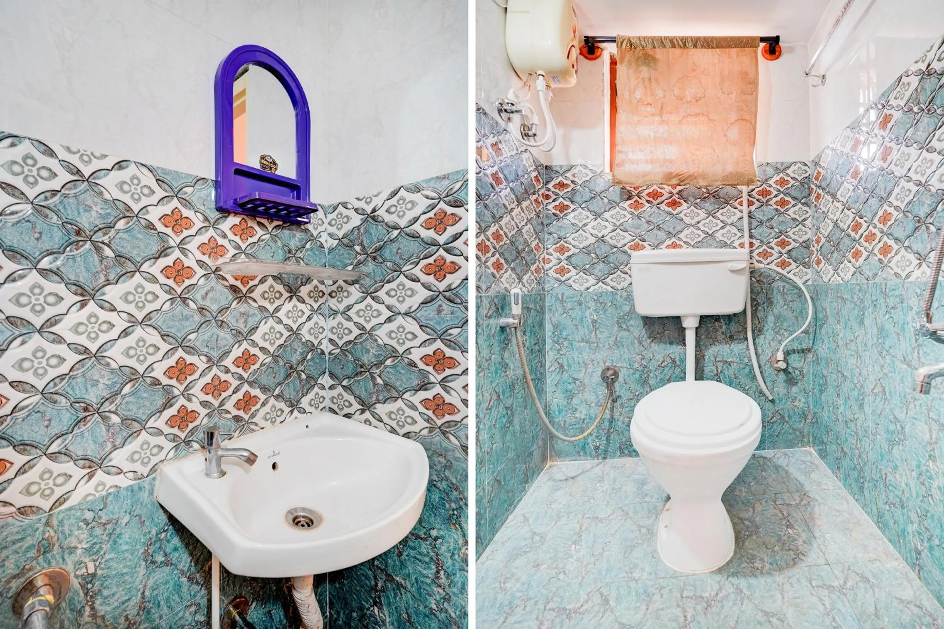 Bathroom in Hotel O Ramachandrapuram formerly known Nataraja Boarding & Lodging