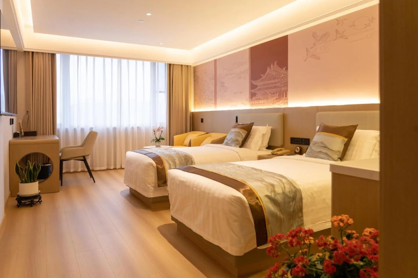 Bed in Beijing Shengli Hotel