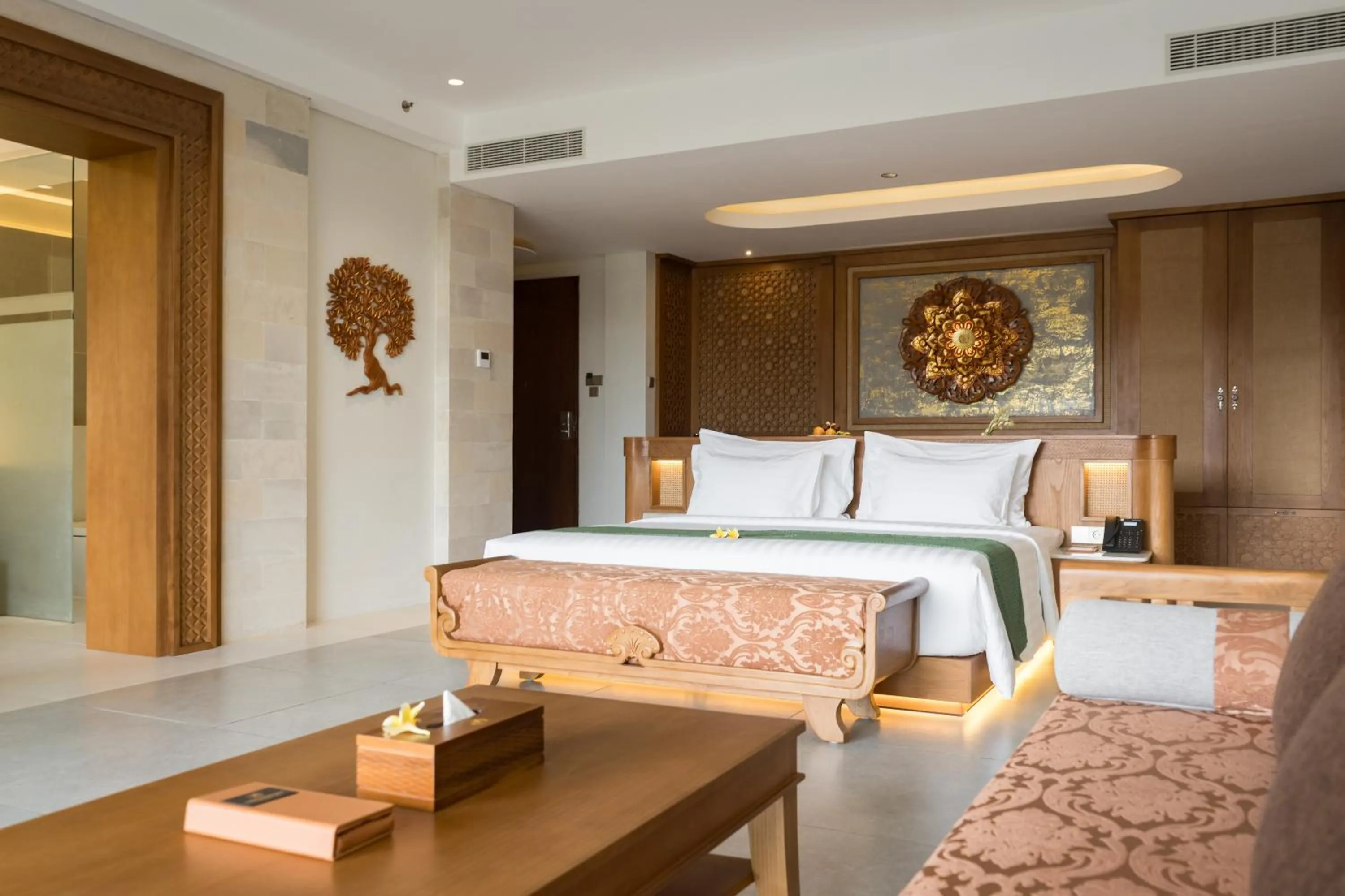 Bed in Sanggraloka Ubud