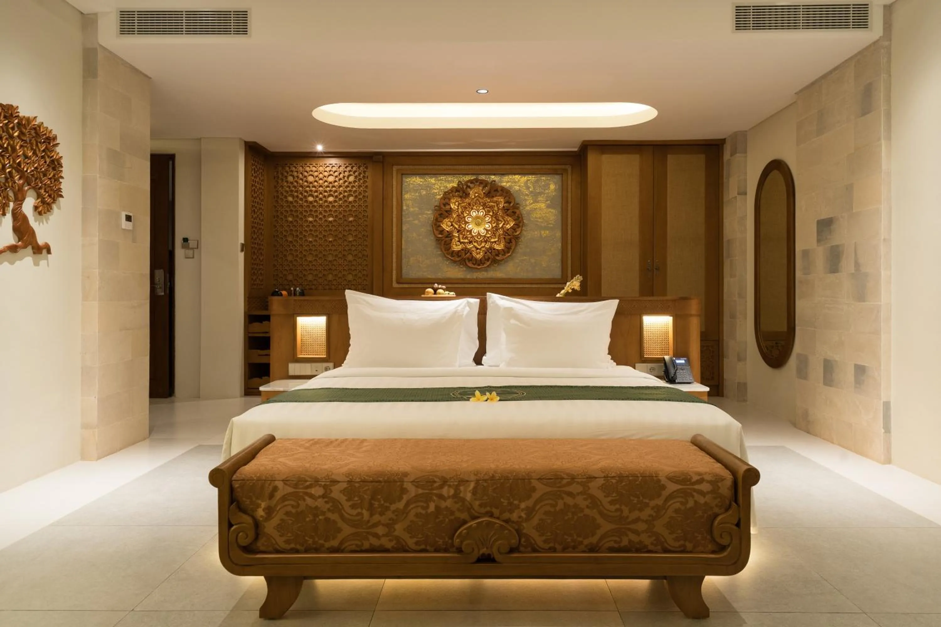 Bed in Sanggraloka Ubud