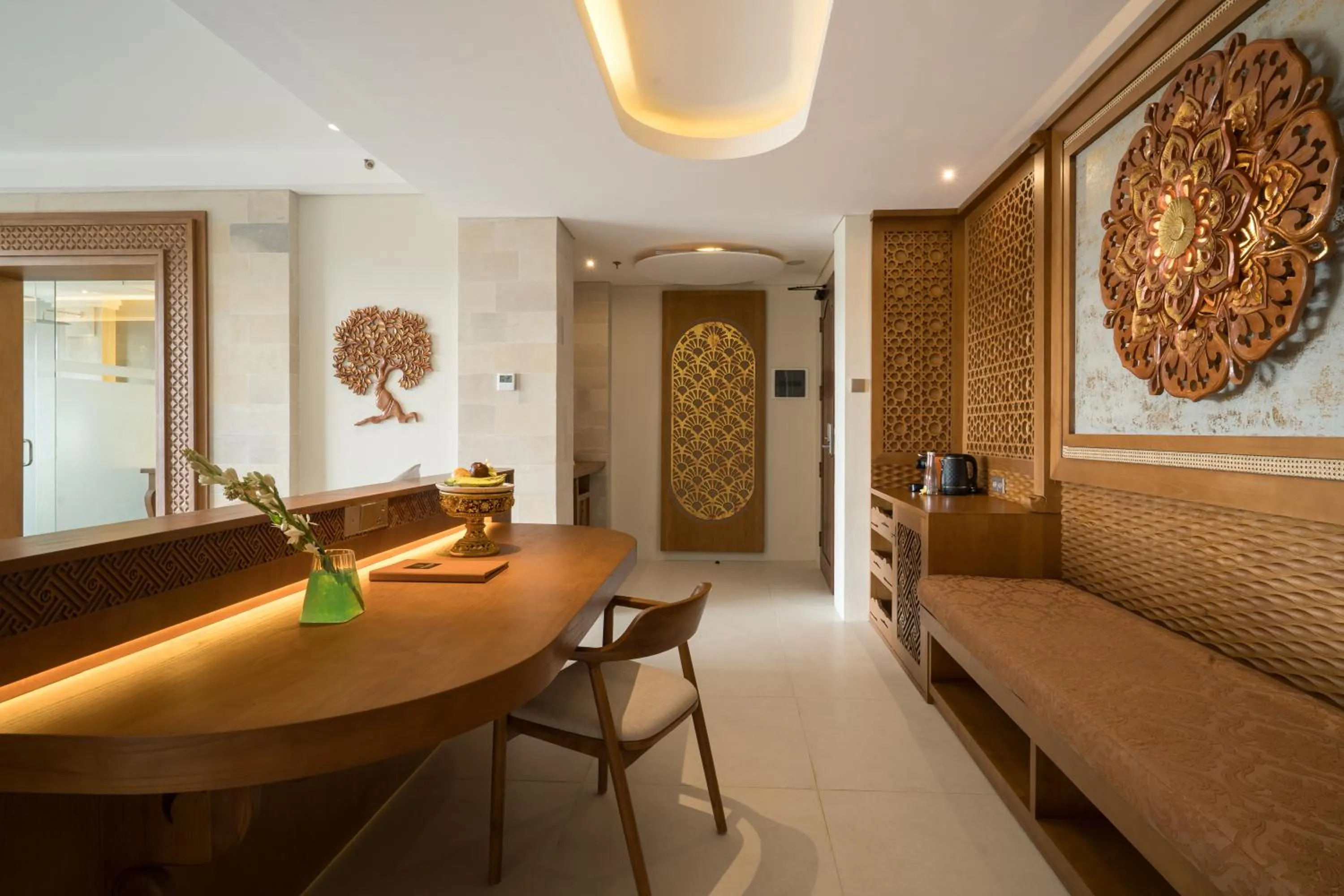 Living room in Sanggraloka Ubud