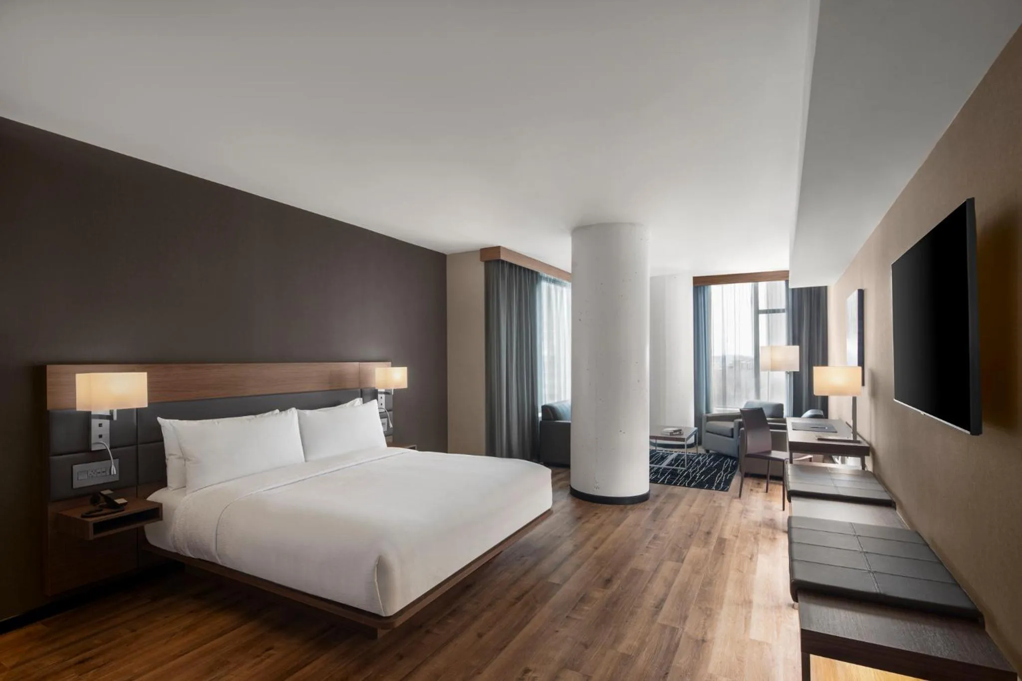 Guests, Bed in AC Hotel by Marriott Ottawa Downtown