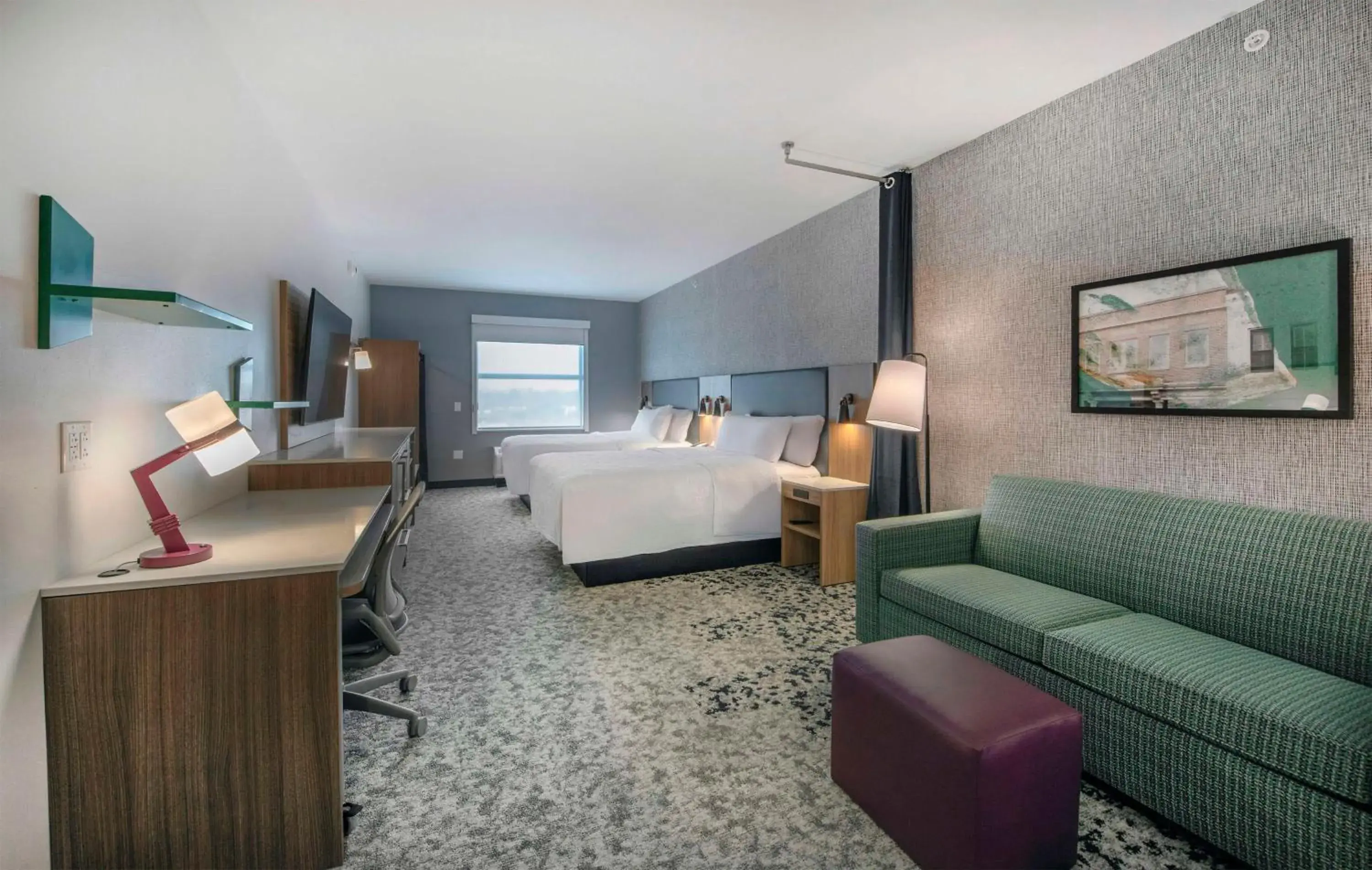 Living room, Bed in Home2 Suites By Hilton Lumberton Living room, Bed in Home2 Suites By Hilton Lumberton