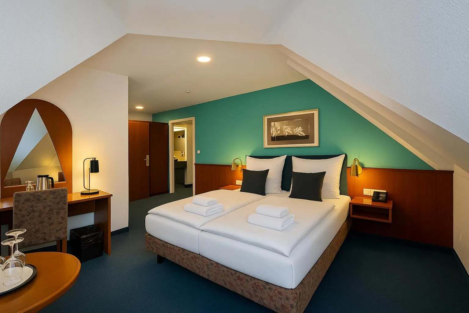 Bed in AR Boutique Hotel Mannheim
