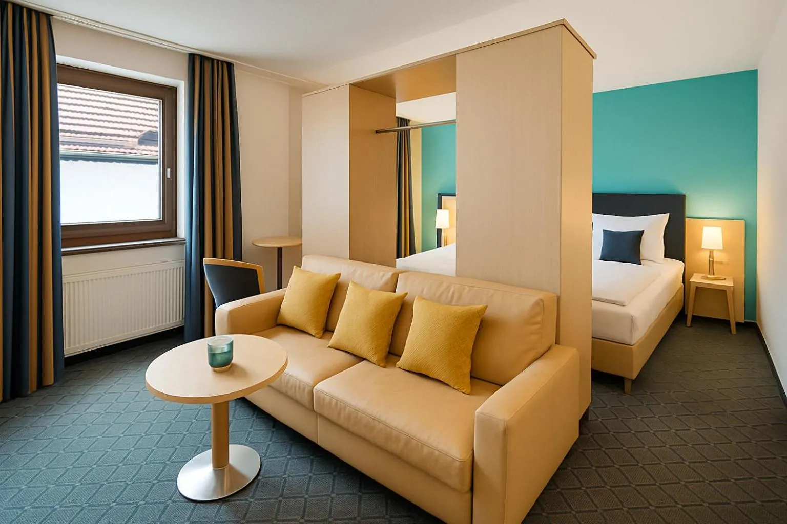 Seating area, Bed in AR Boutique Hotel Mannheim