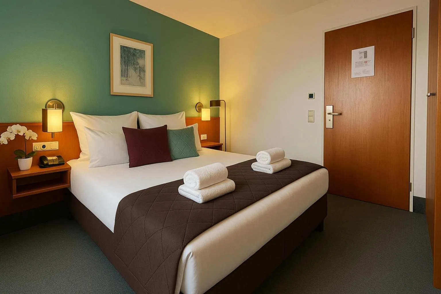 Bed in AR Boutique Hotel Mannheim