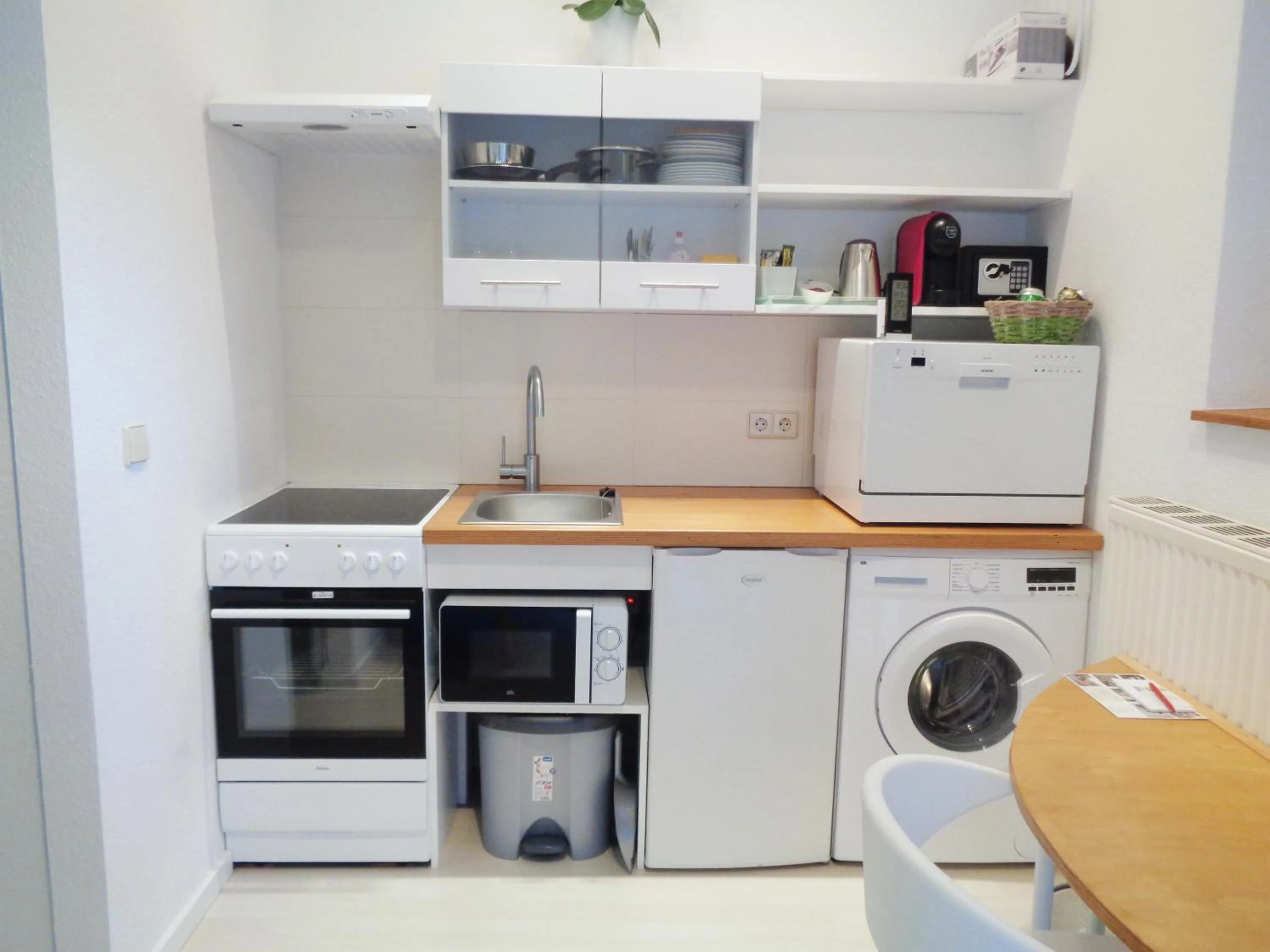 Kitchen or kitchenette in Hotel Apartment Puell