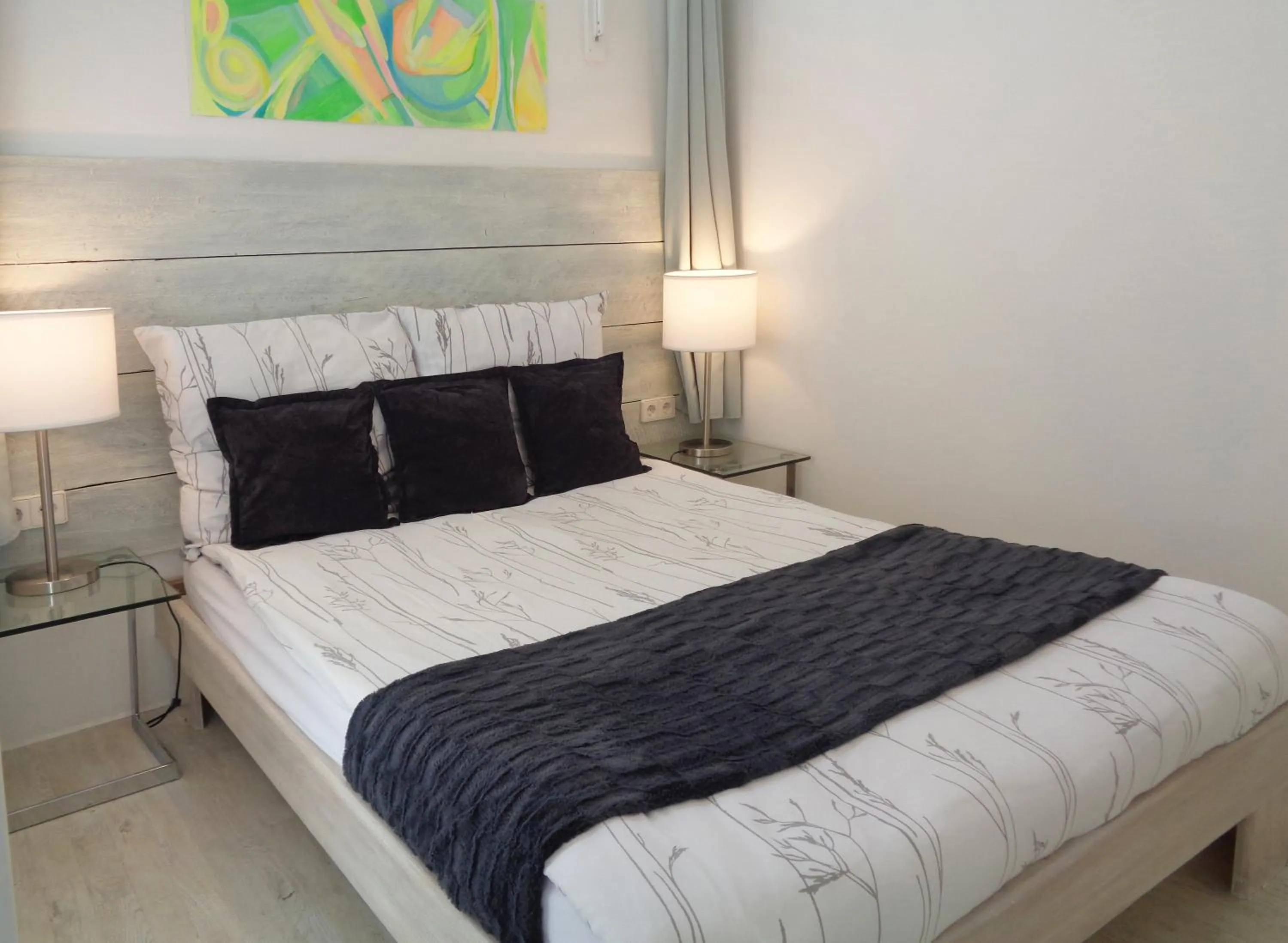 Bedroom, Bed in Hotel Apartment Puell