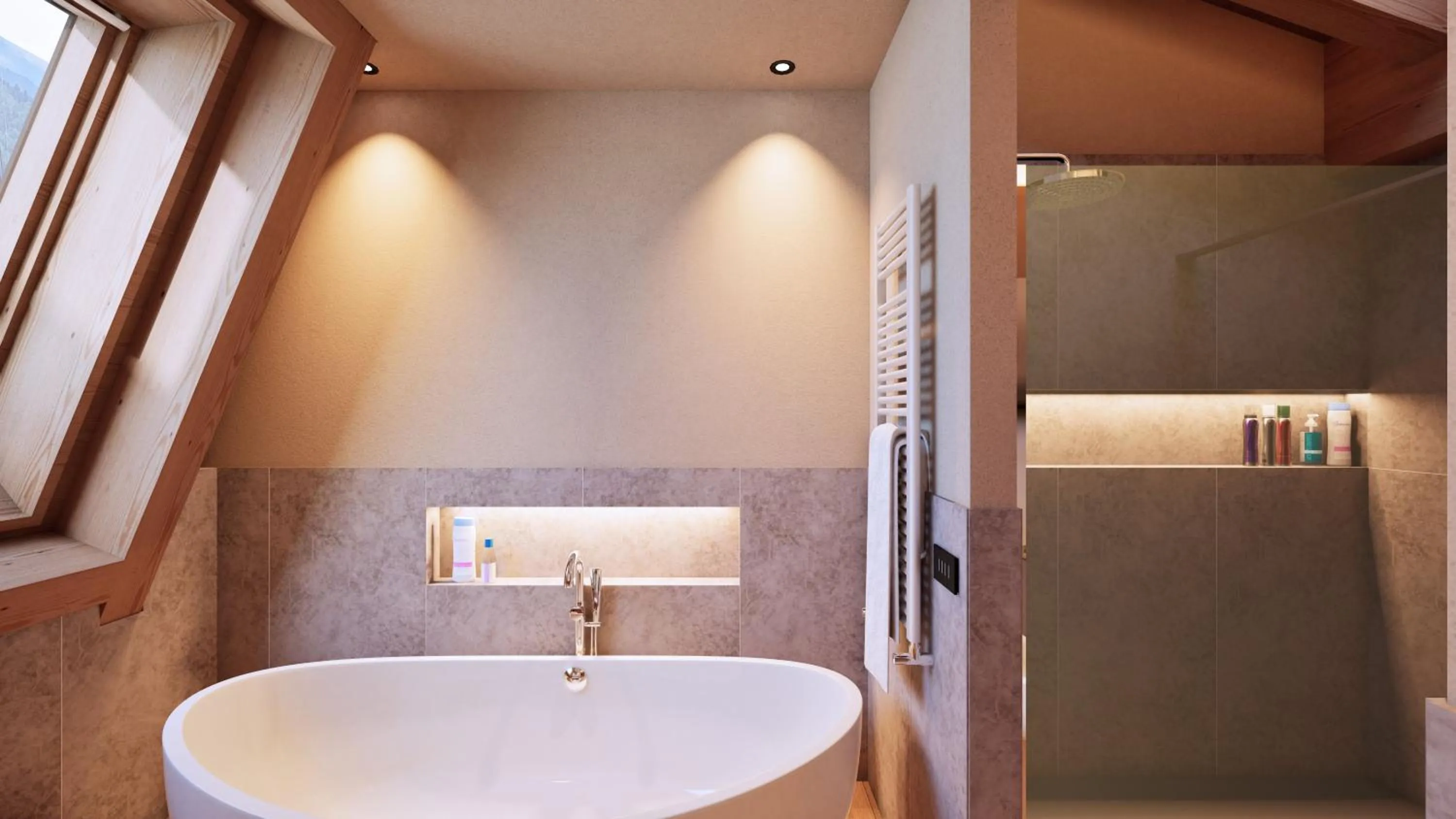Bath in Funivia Bormio Active Hotel - Adults Only