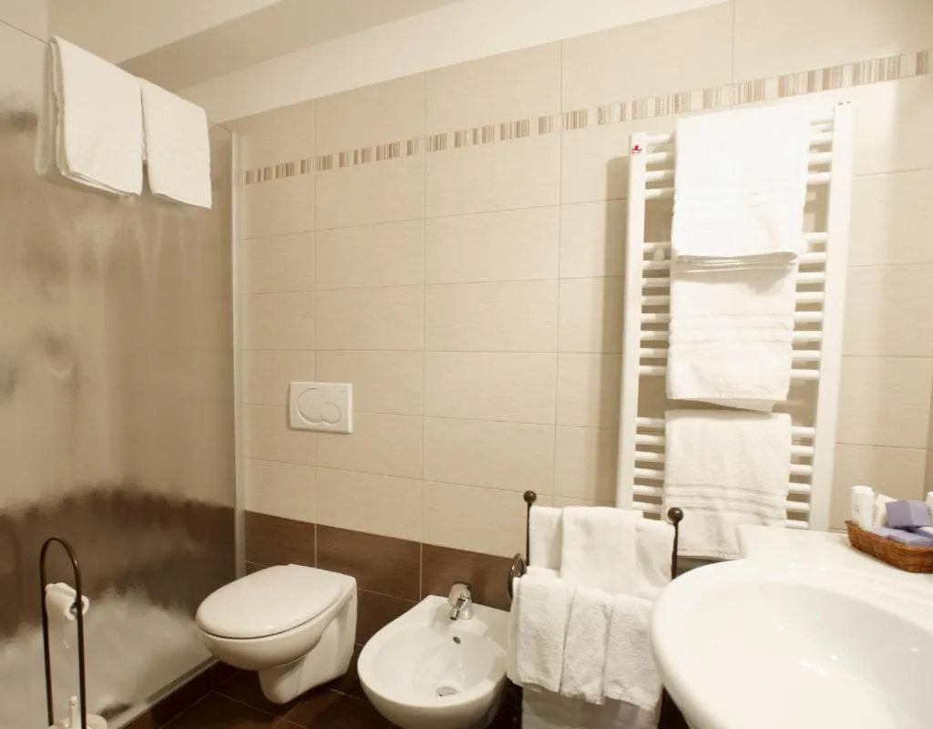 Bathroom in Funivia Bormio Active Hotel - Adults Only