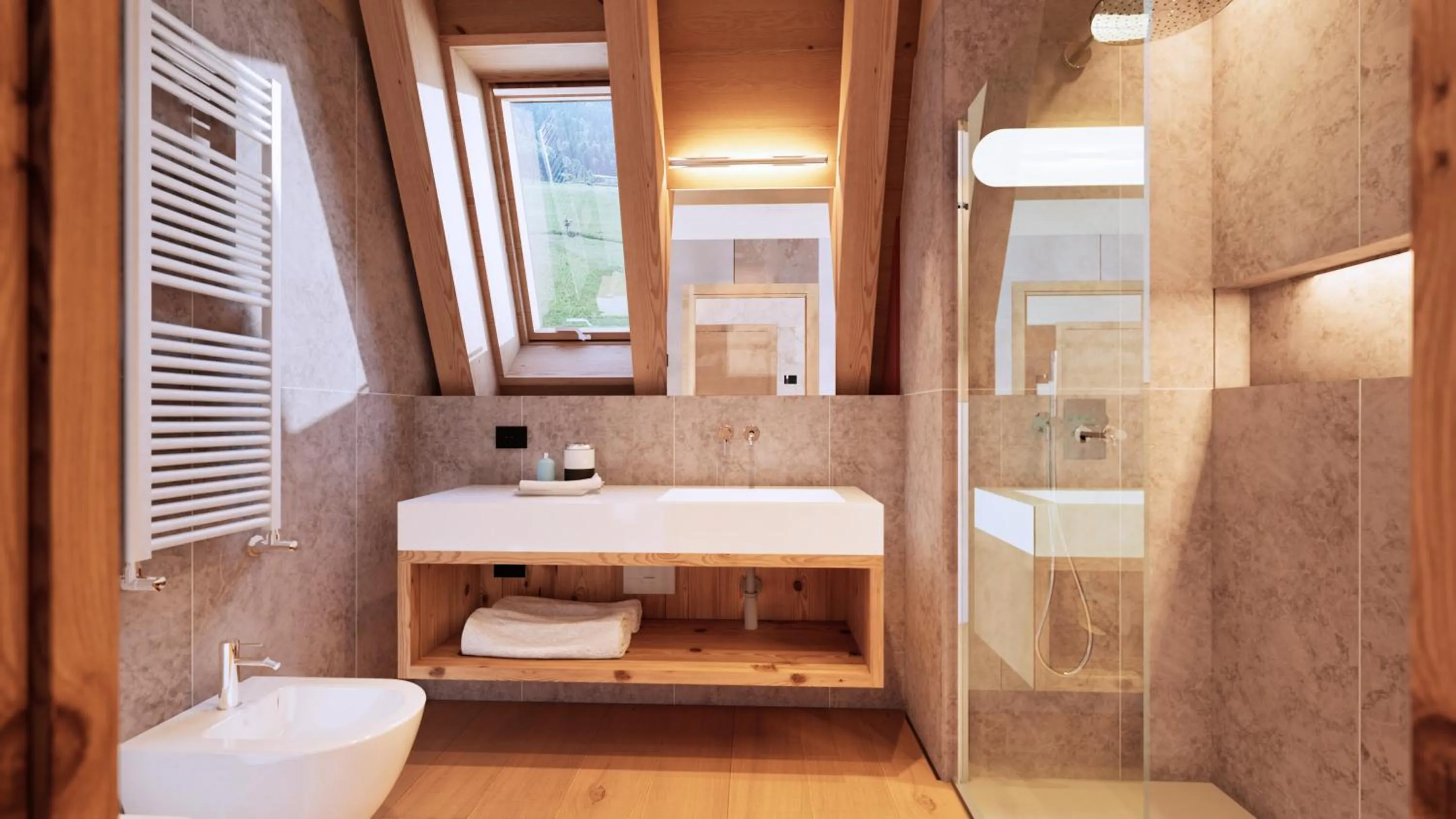 Bathroom in Funivia Bormio Active Hotel - Adults Only