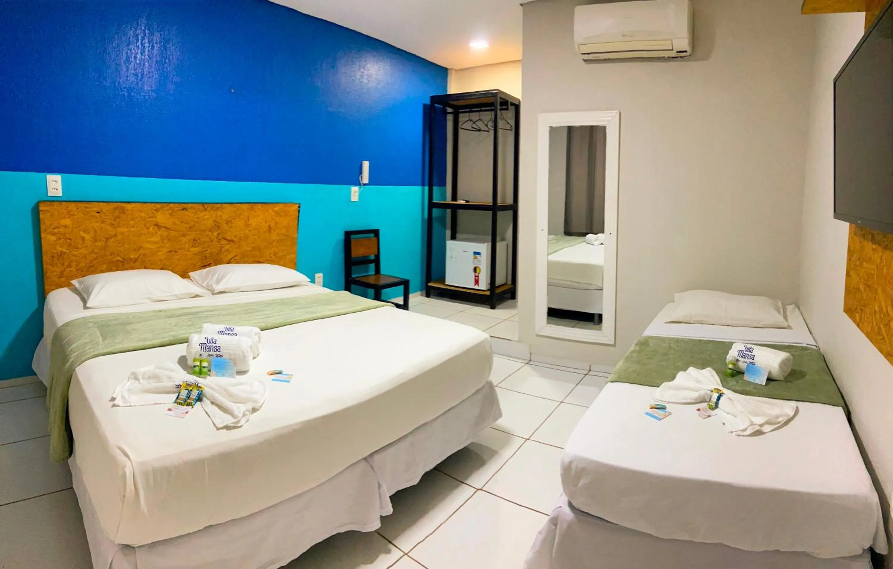 Bed in Pousada Vila Mansa Jeri