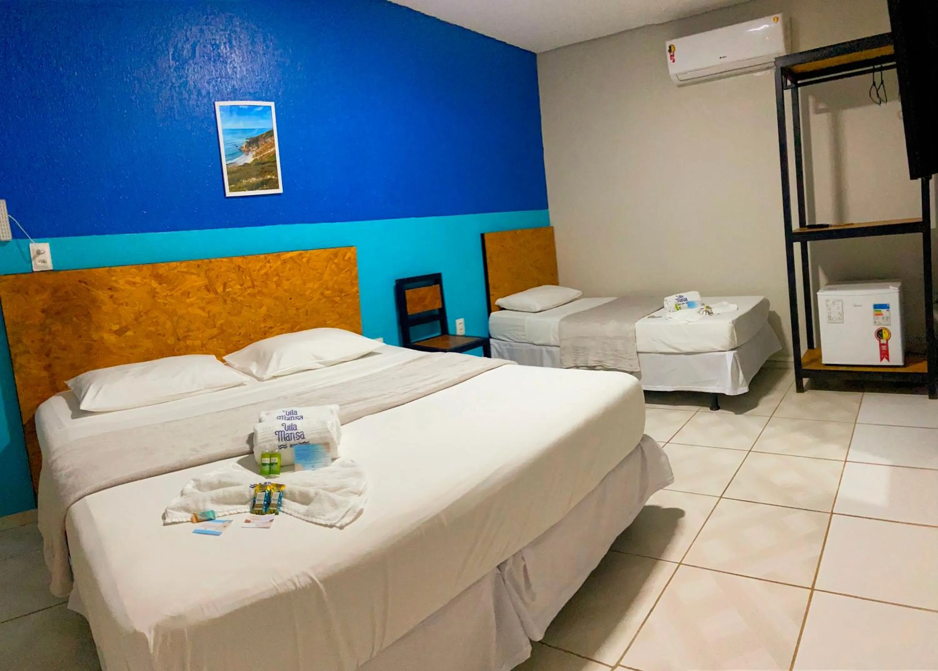 Bed in Pousada Vila Mansa Jeri