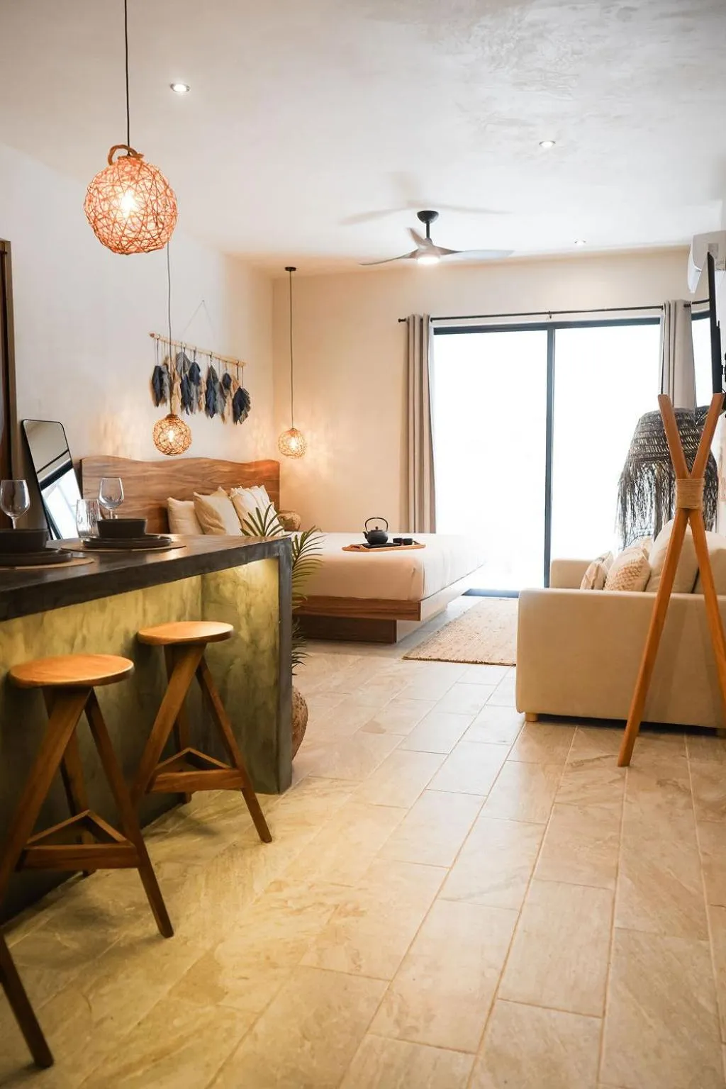 Bed in Otonomus Tulum