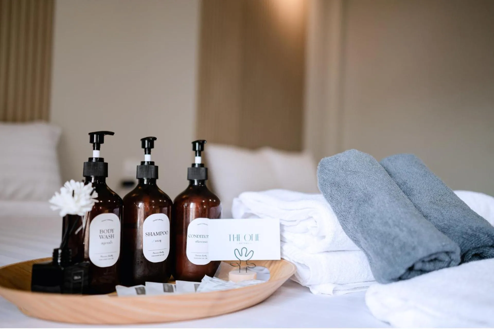 towels, Bed in The One Betong