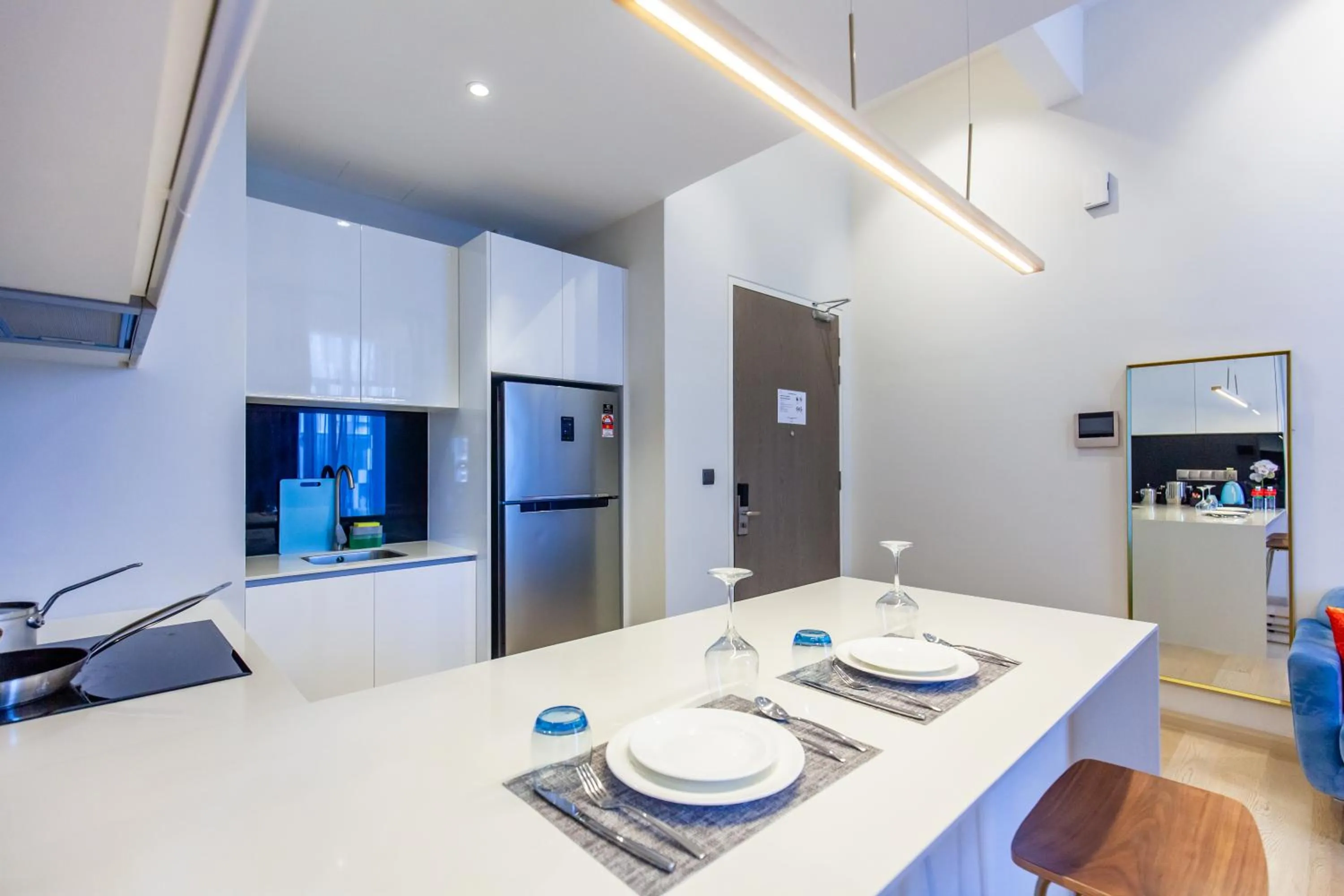 Kitchen or kitchenette in Star Deluxe Suites KLCC by WSD