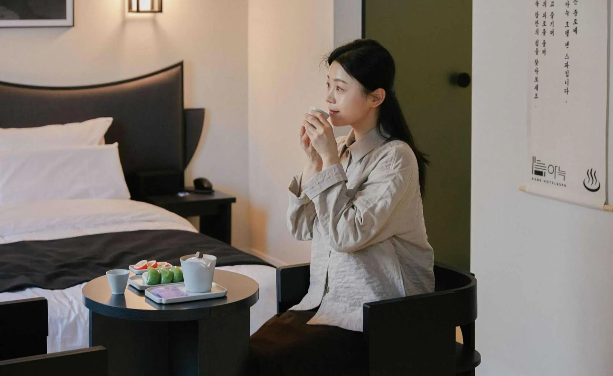 Seating area, Bed in Anook Hotel and Spa Jongno Unni