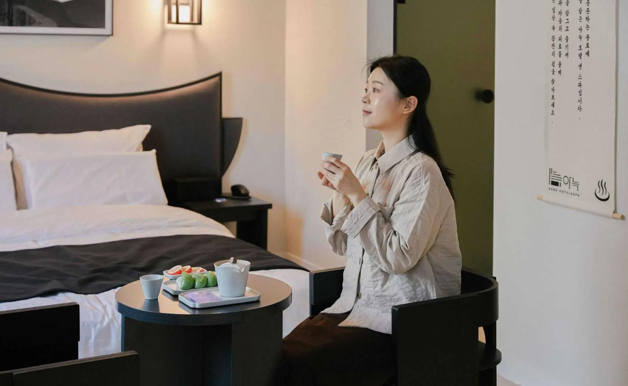 Seating area, Bed in Anook Hotel and Spa Jongno Unni