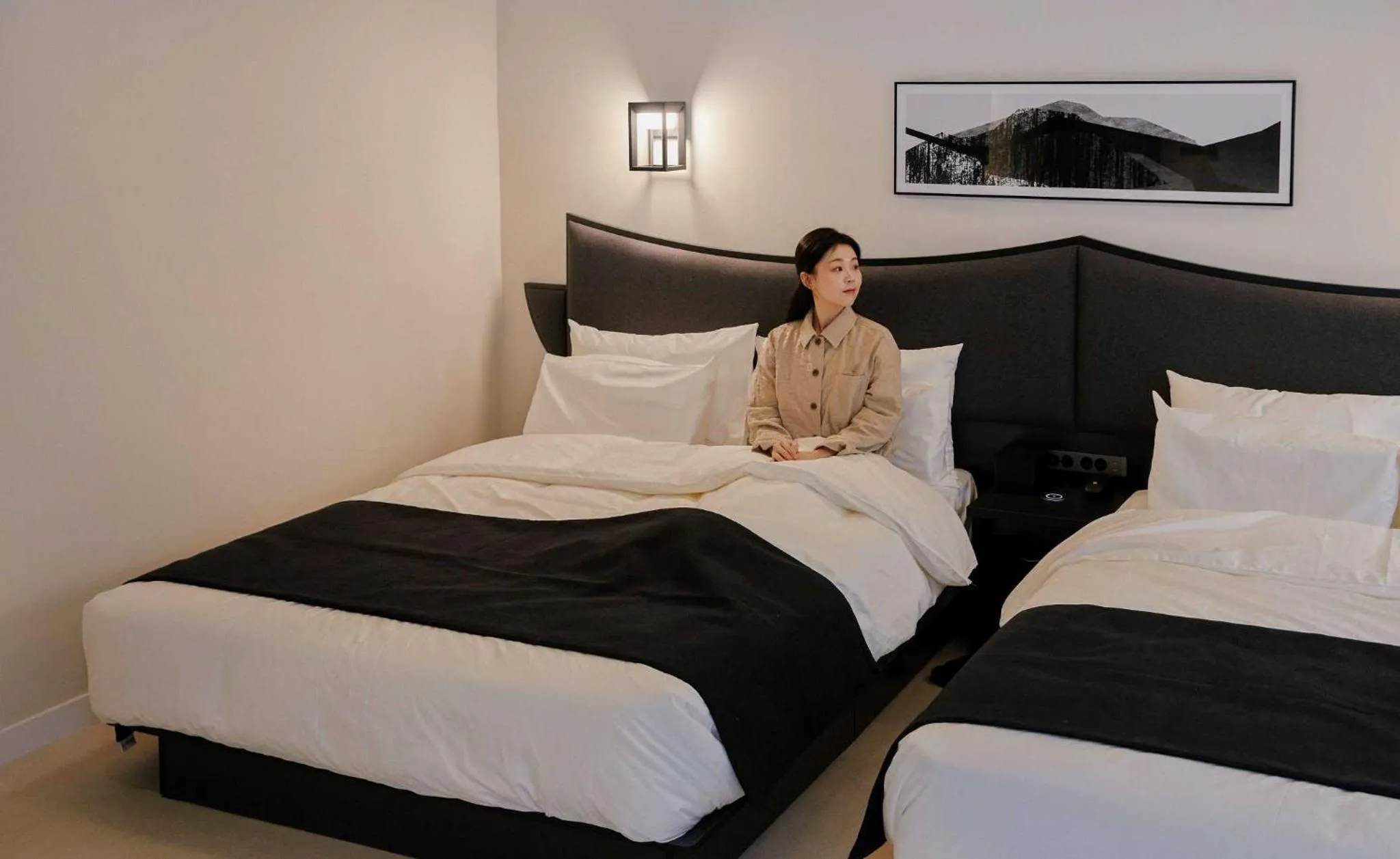Bed in Aank Hotel and Spa Jongno Unni