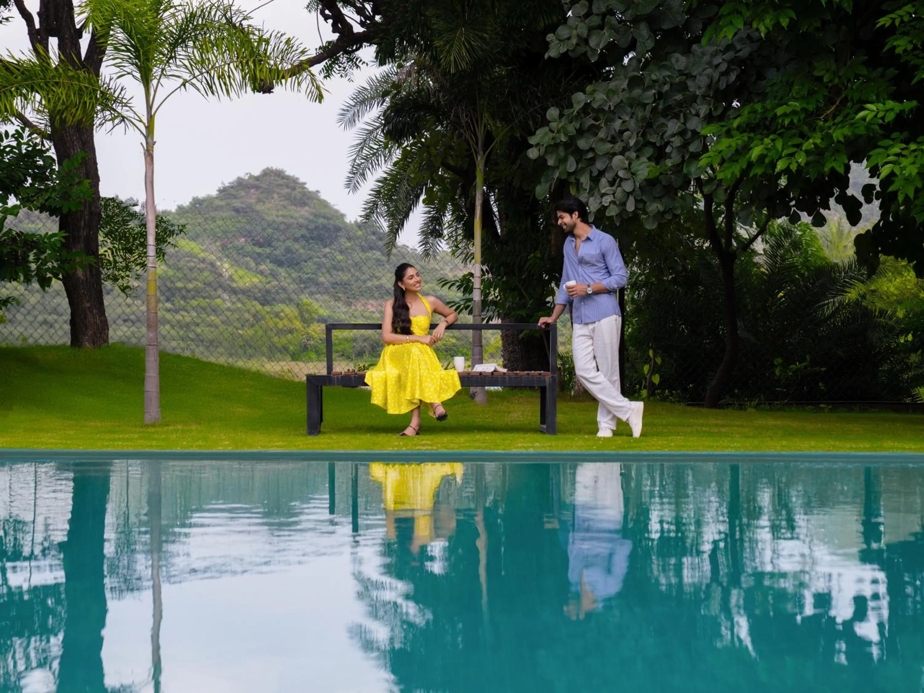 Swimming pool in Tree of Life Amara Resorts & Spa, Udaipur