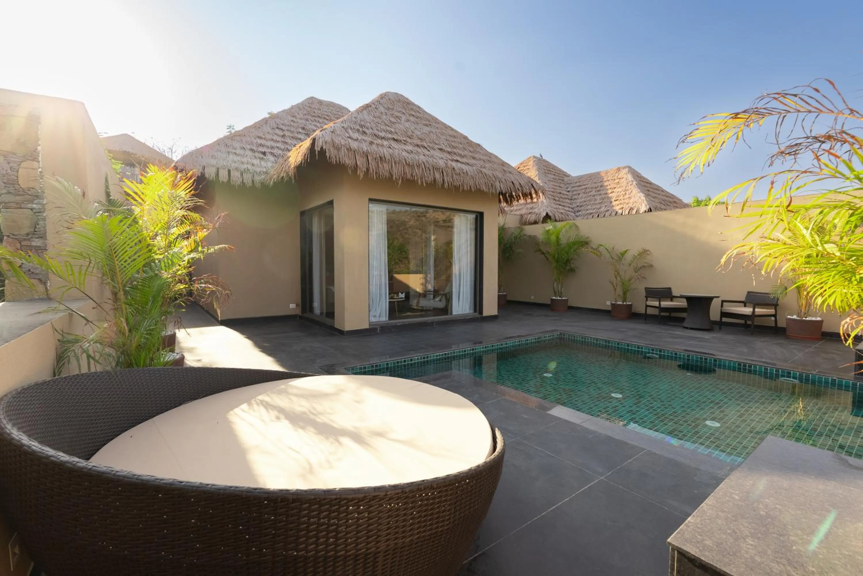 Swimming pool in Tree of Life Amara Resorts & Spa, Udaipur