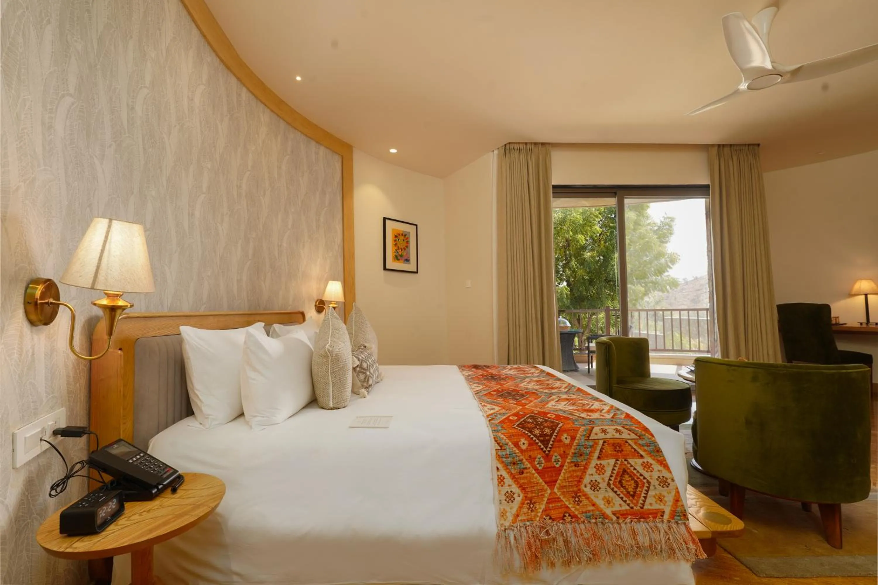 Bedroom, Bed in Tree of Life Amara Resorts & Spa, Udaipur