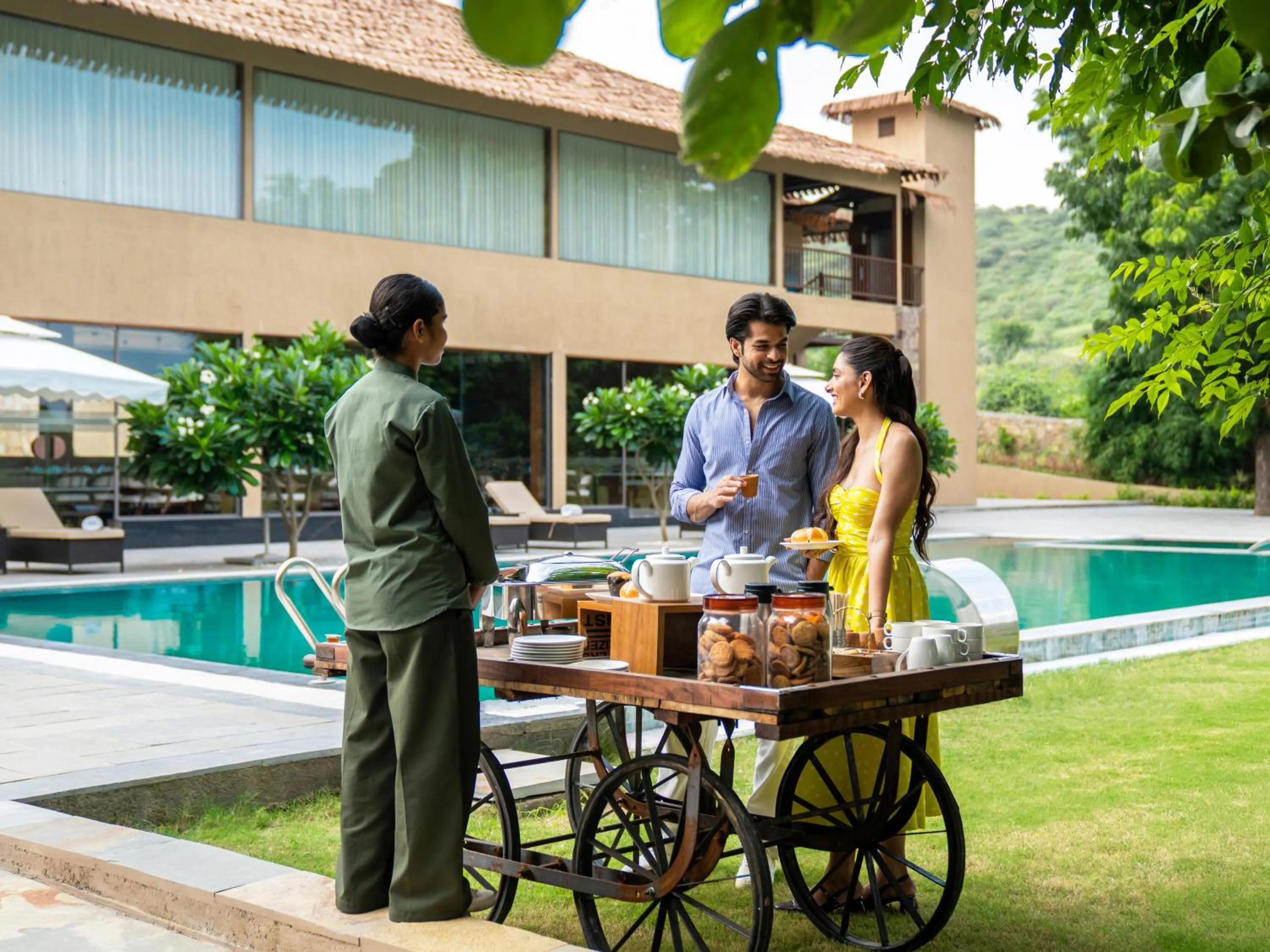 Swimming pool in Tree of Life Amara Resorts & Spa, Udaipur