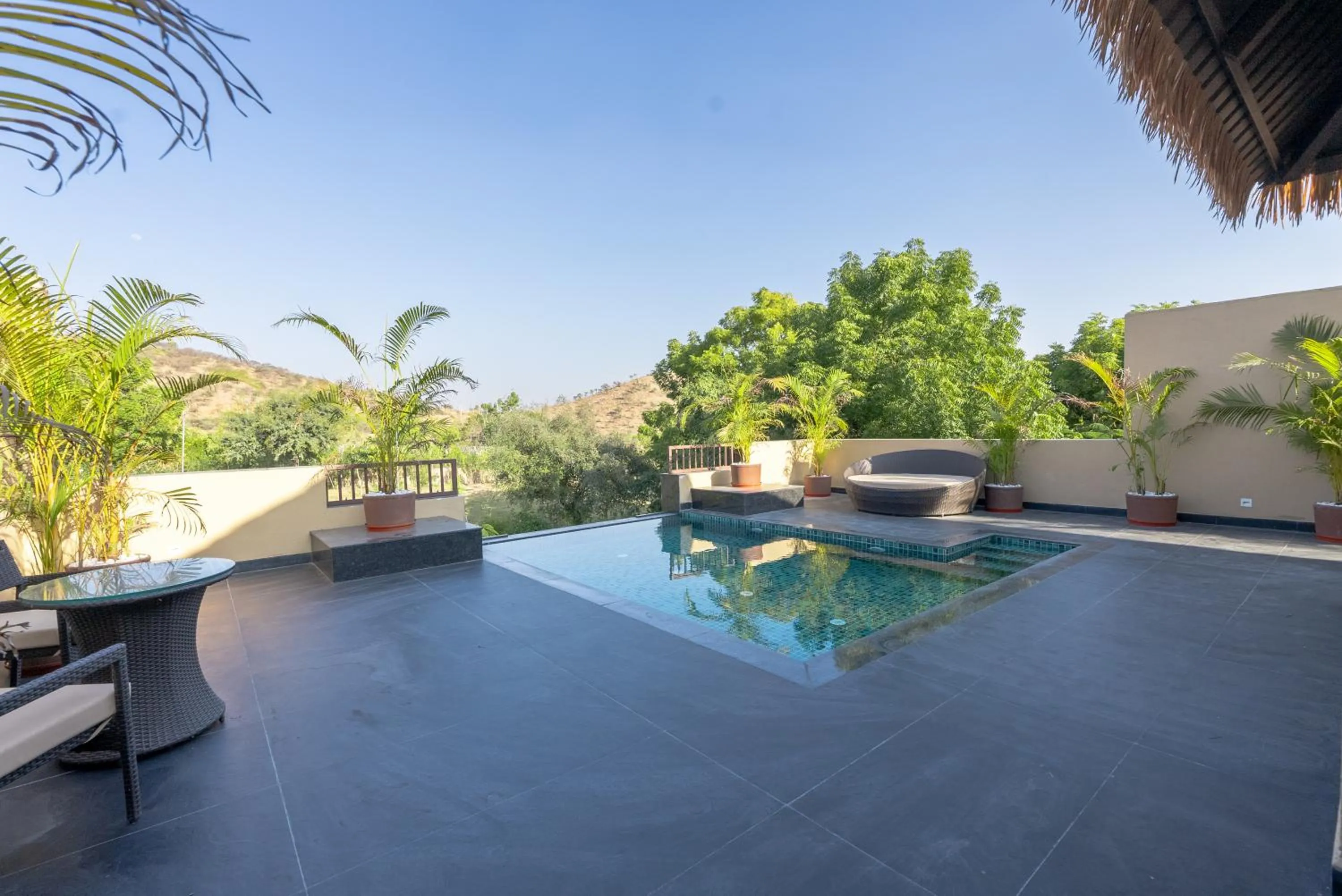 Swimming pool in Tree of Life Amara Resorts & Spa, Udaipur