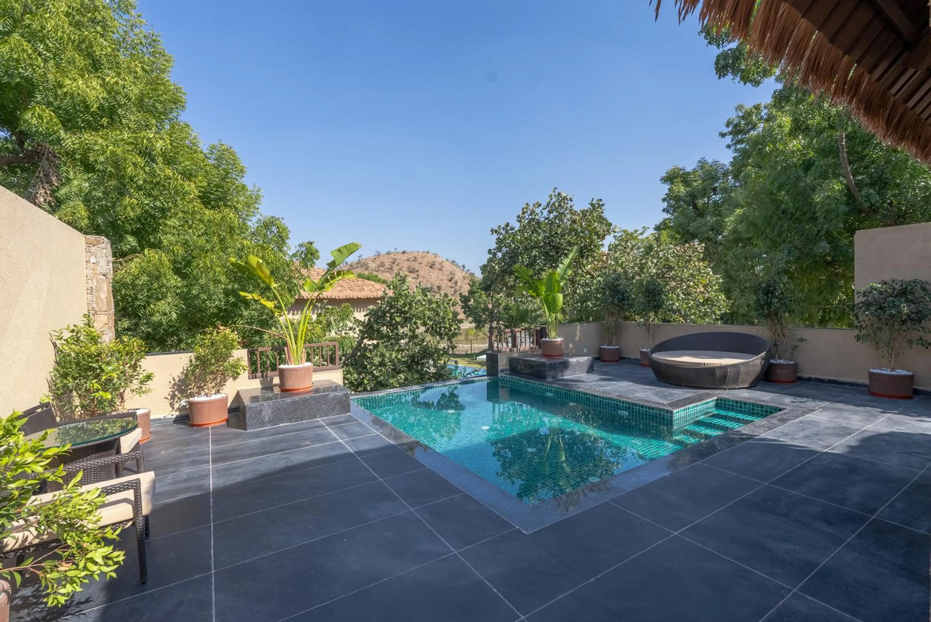 Swimming pool in Tree of Life Amara Resorts & Spa, Udaipur
