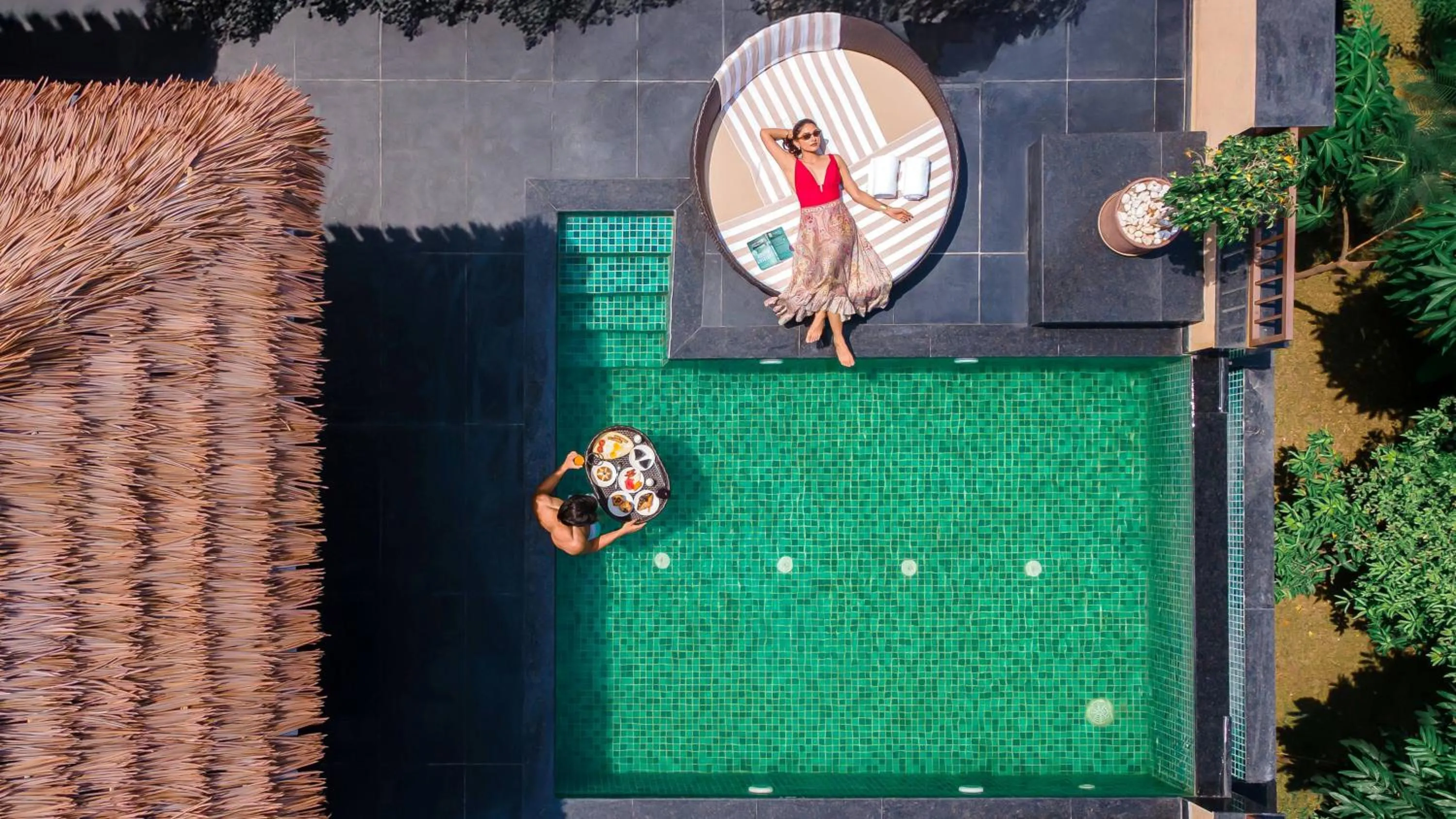 Swimming pool in Tree of Life Amara Resorts & Spa, Udaipur