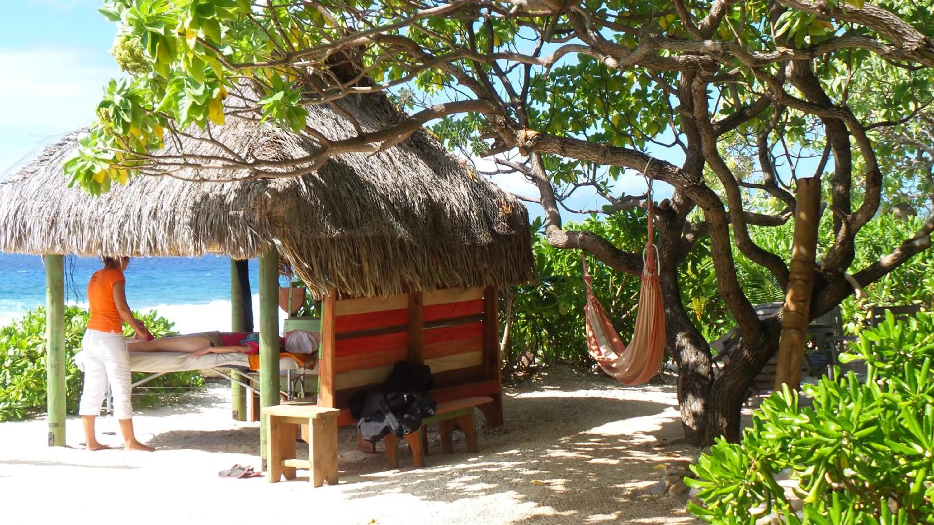 Beach in Green Lodge Moorea