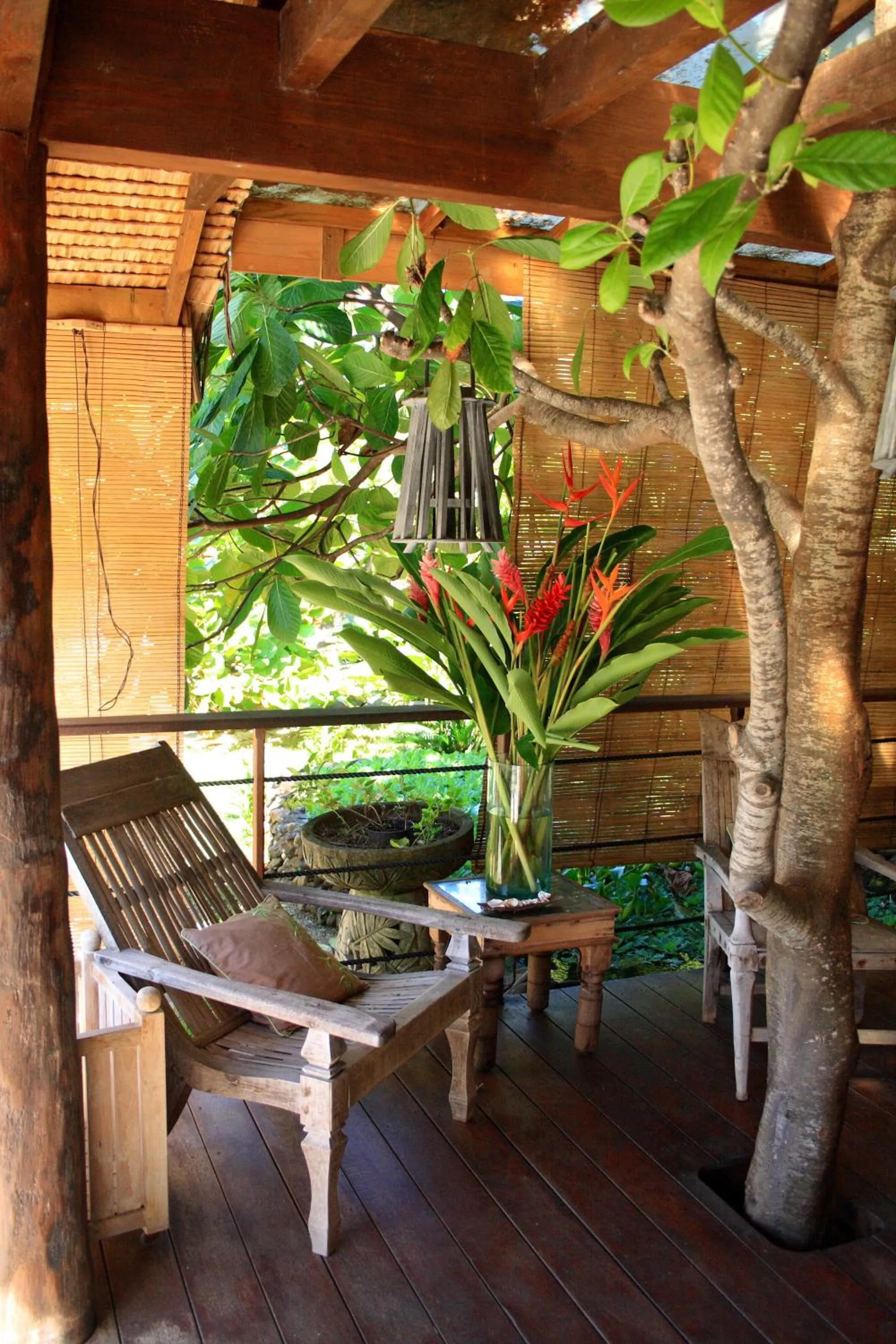 Decorative detail in Green Lodge Moorea