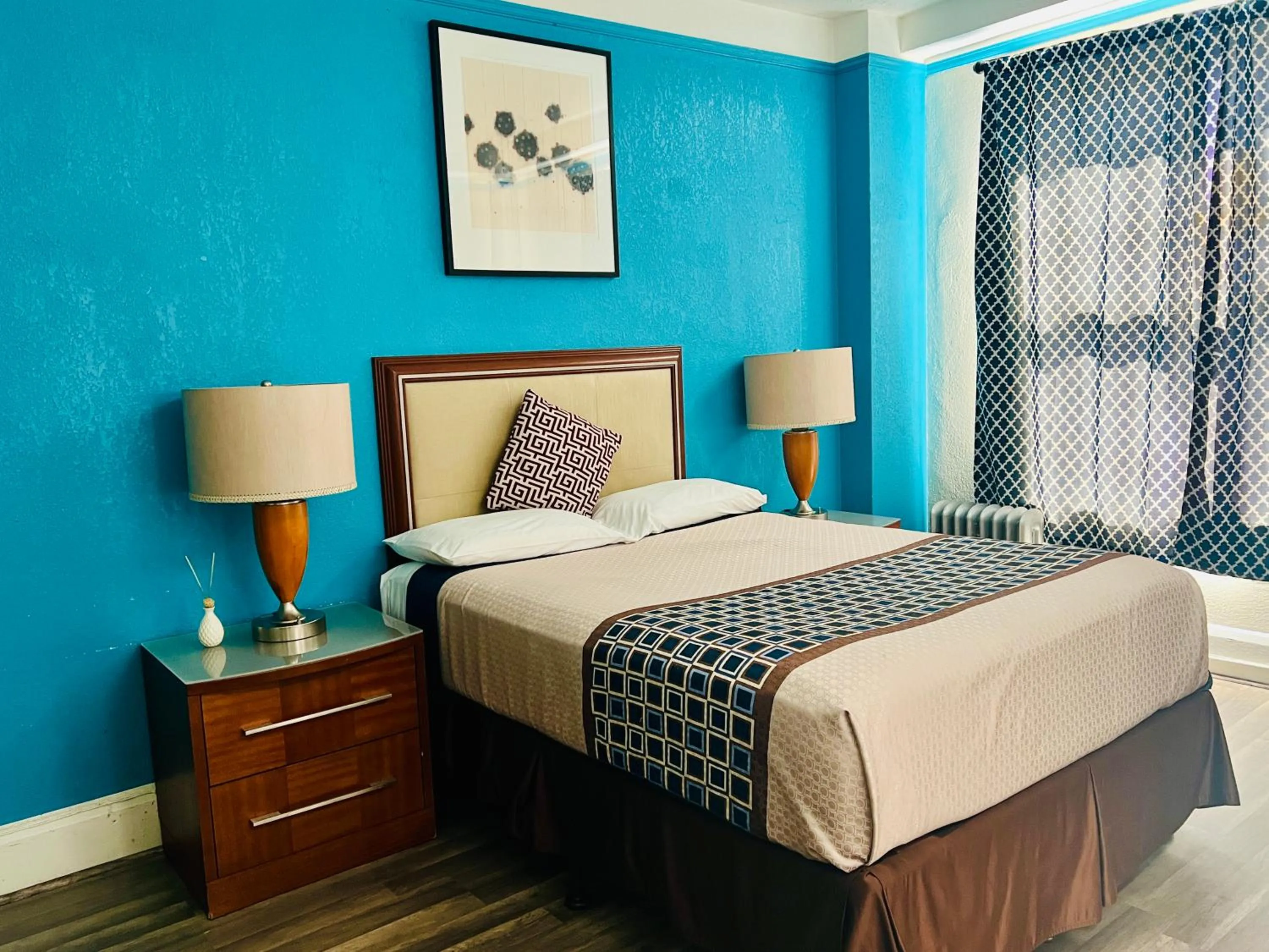 Bed in Admiral Hotel