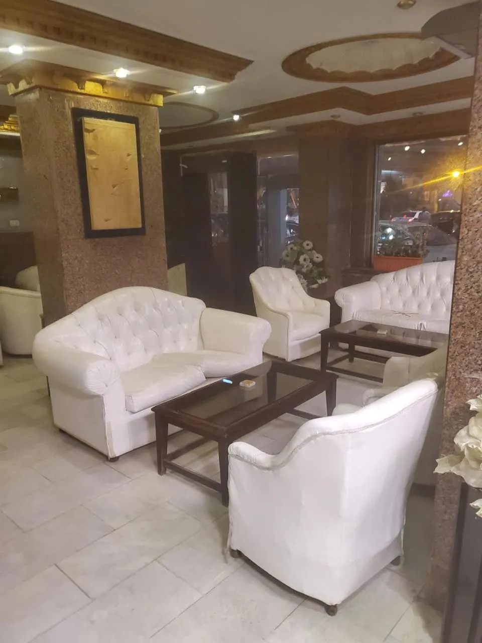 Seating area in Dreamers Hotel