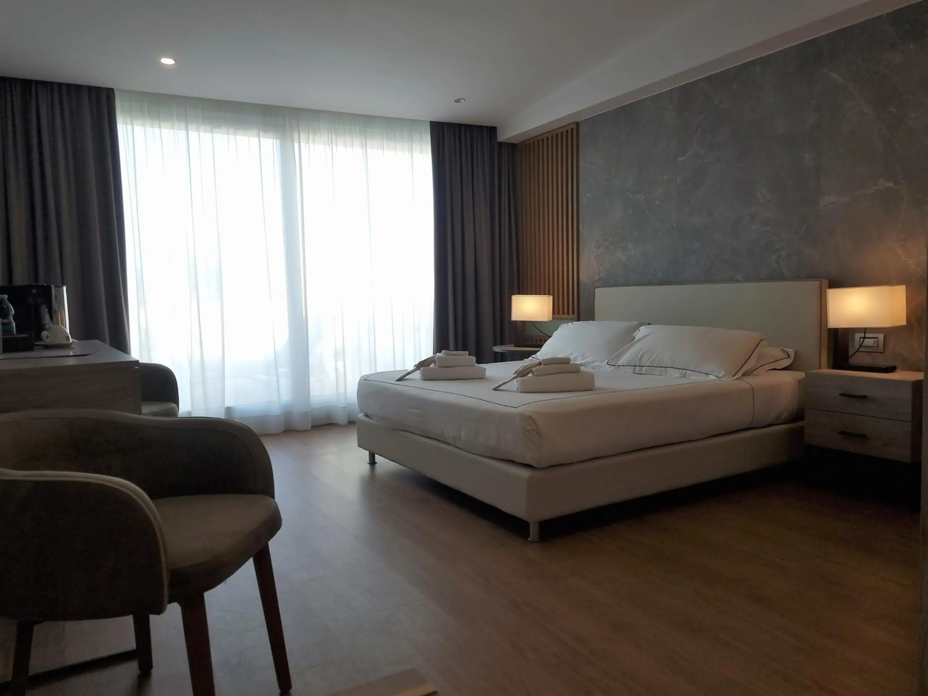 View (from property/room), Bed in Hotel Byron View (from property/room), Bed in Hotel Byron