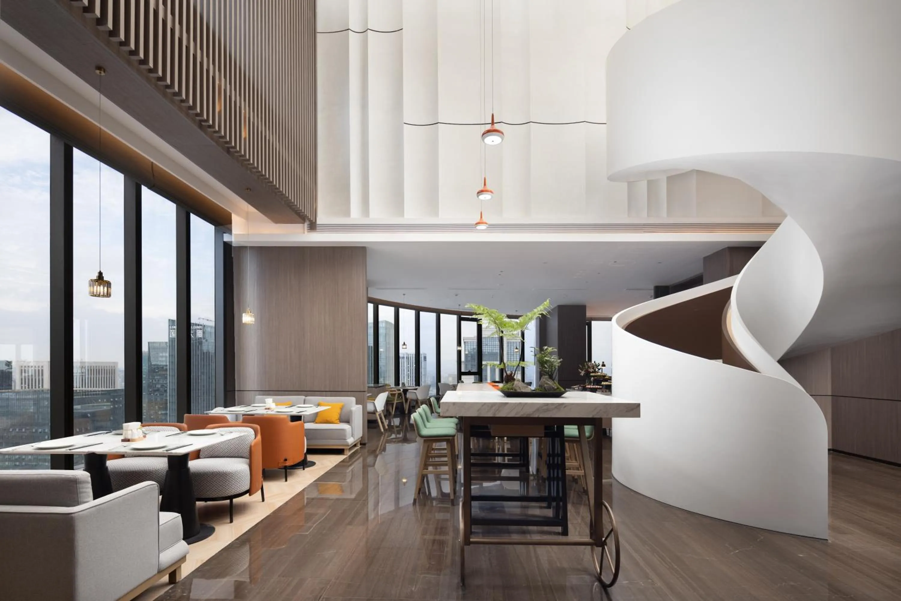 Restaurant/places to eat in Home2 Suite by Hilton Yiwu World Trade Center