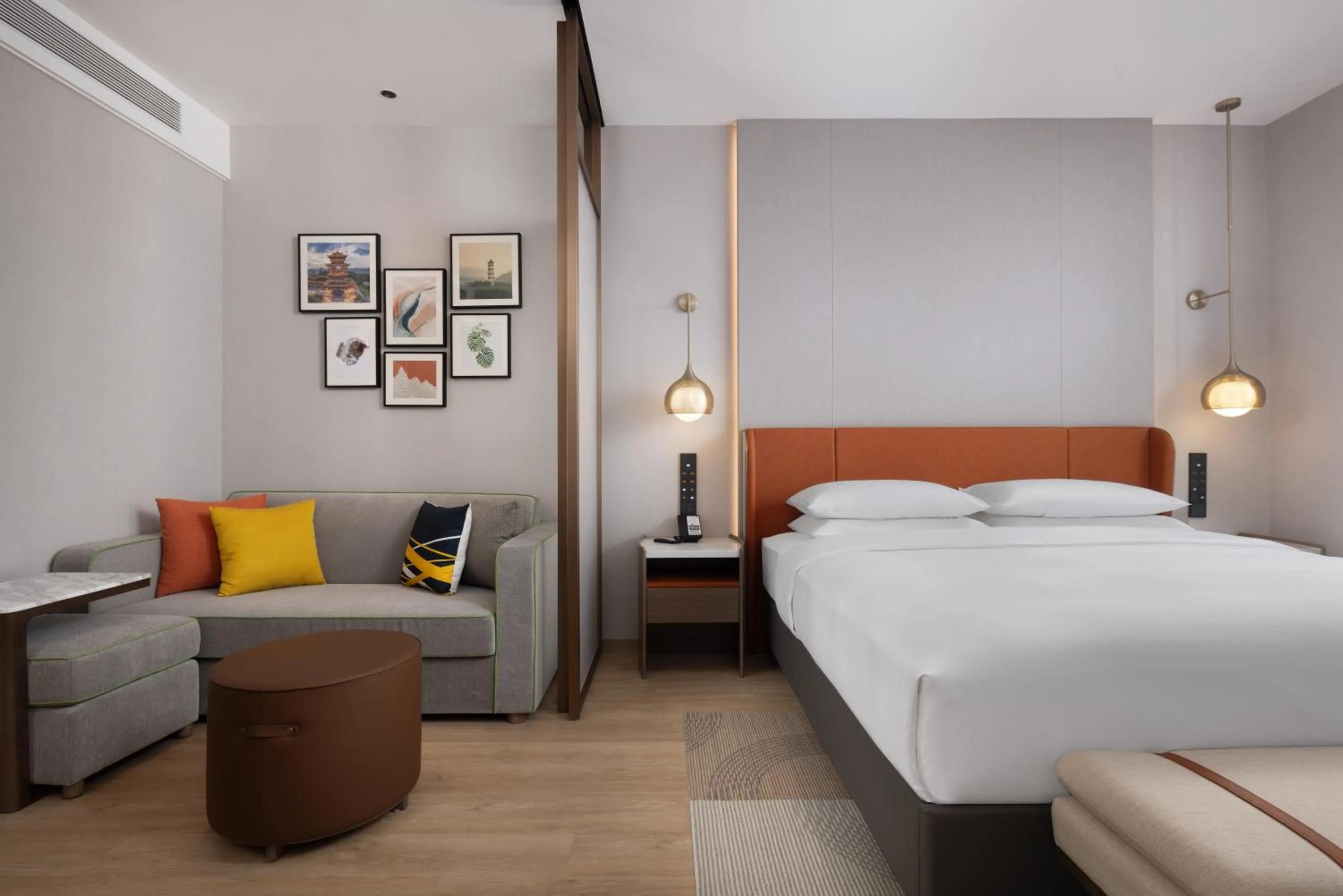 Bedroom, Bed in Home2 Suite by Hilton Yiwu World Trade Center