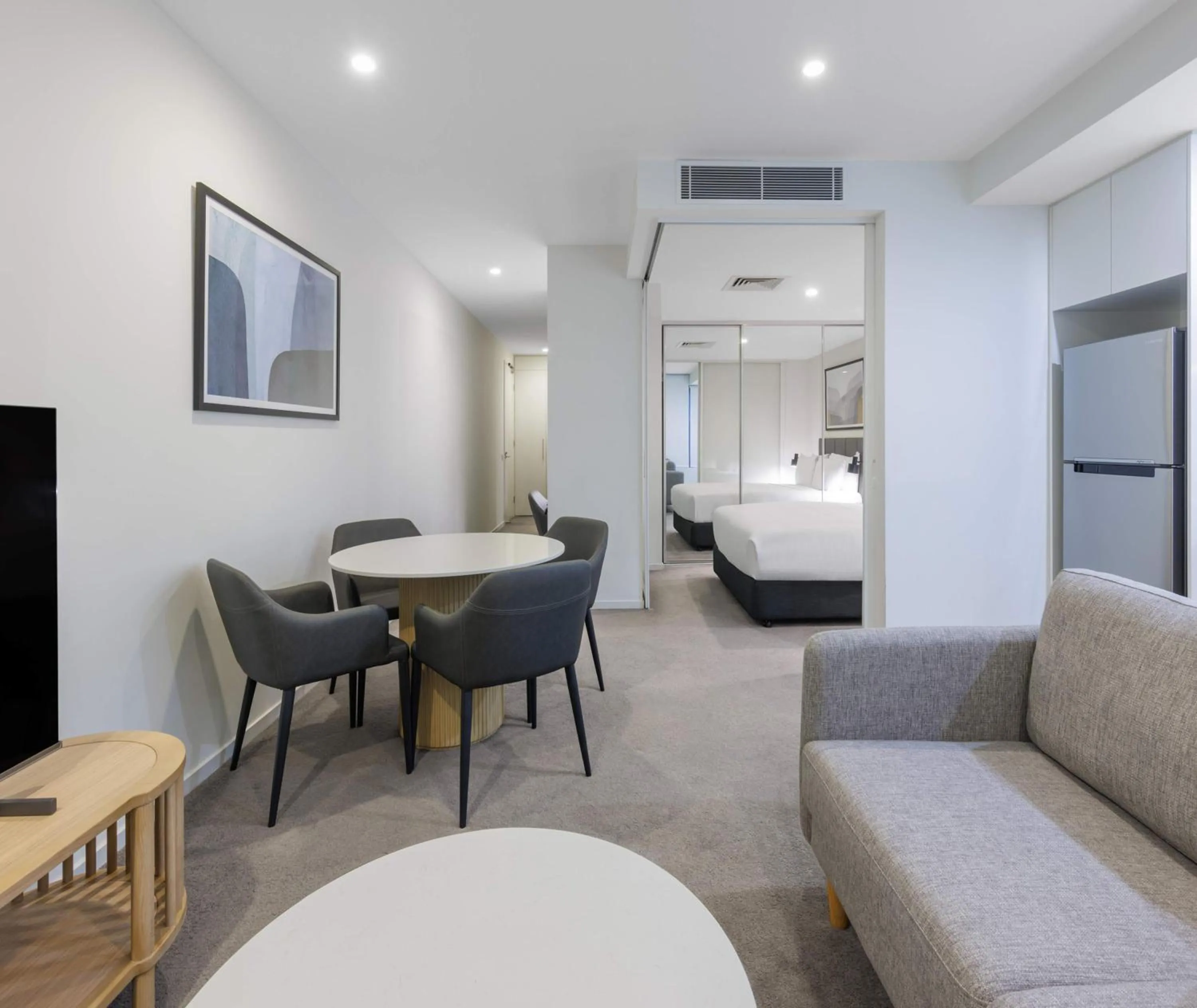 Seating area in Oaks Melbourne Flemington Suites