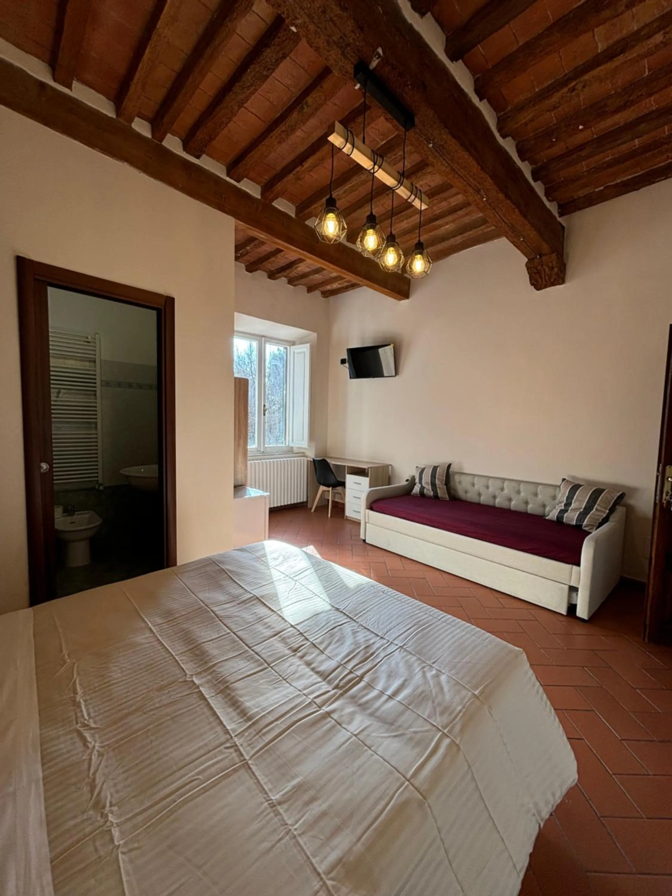 Bed in Window To The Tower