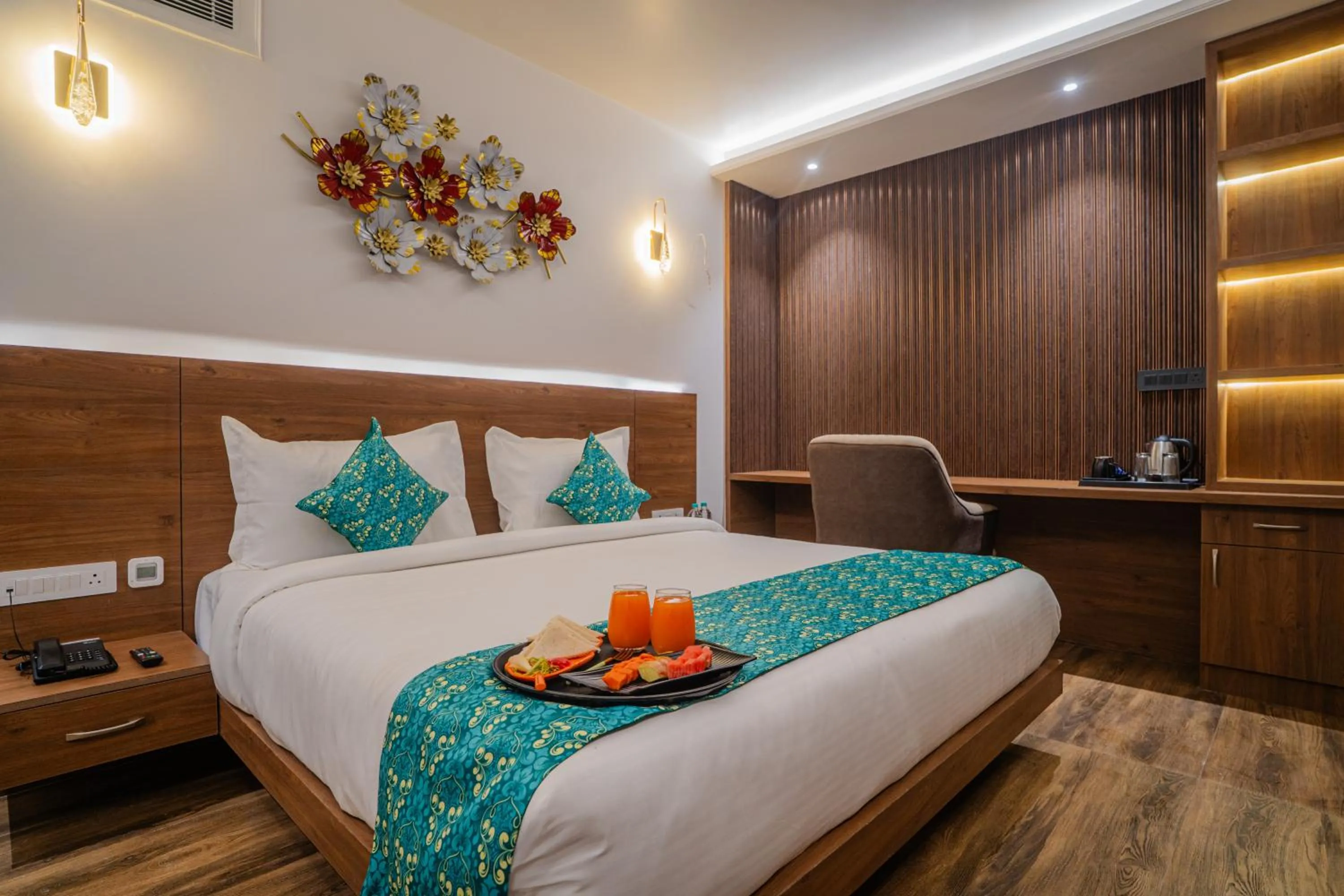 Bed in Royal Prime - A City Center Boutique Hotel In Jaipur