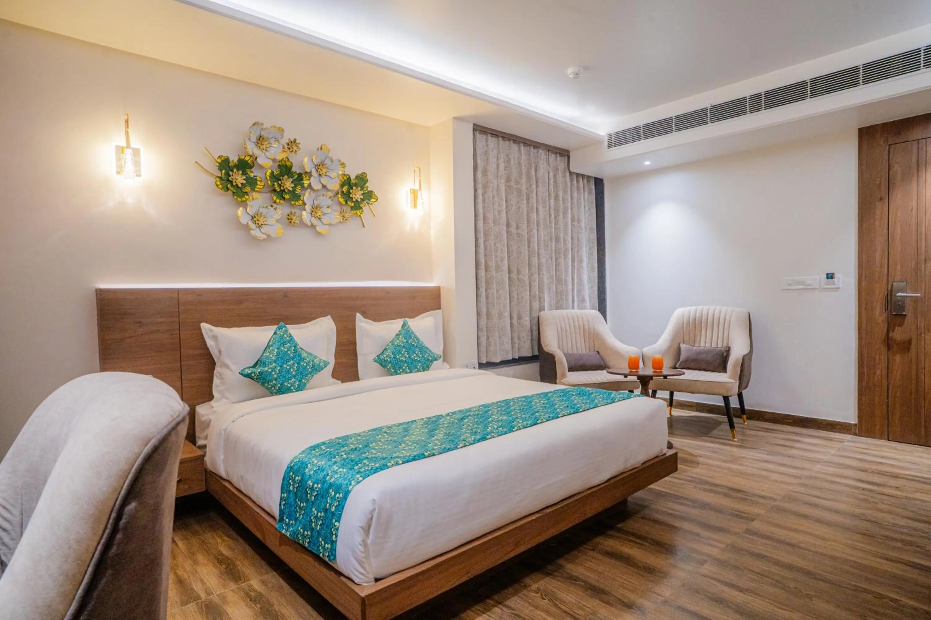 Bedroom, Bed in Royal Prime - A City Center Boutique Hotel In Jaipur