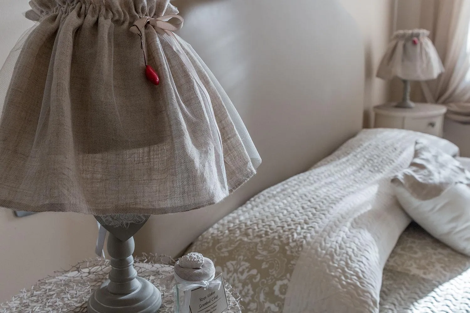 Decorative detail, Bed in Antica Dimora Stucky