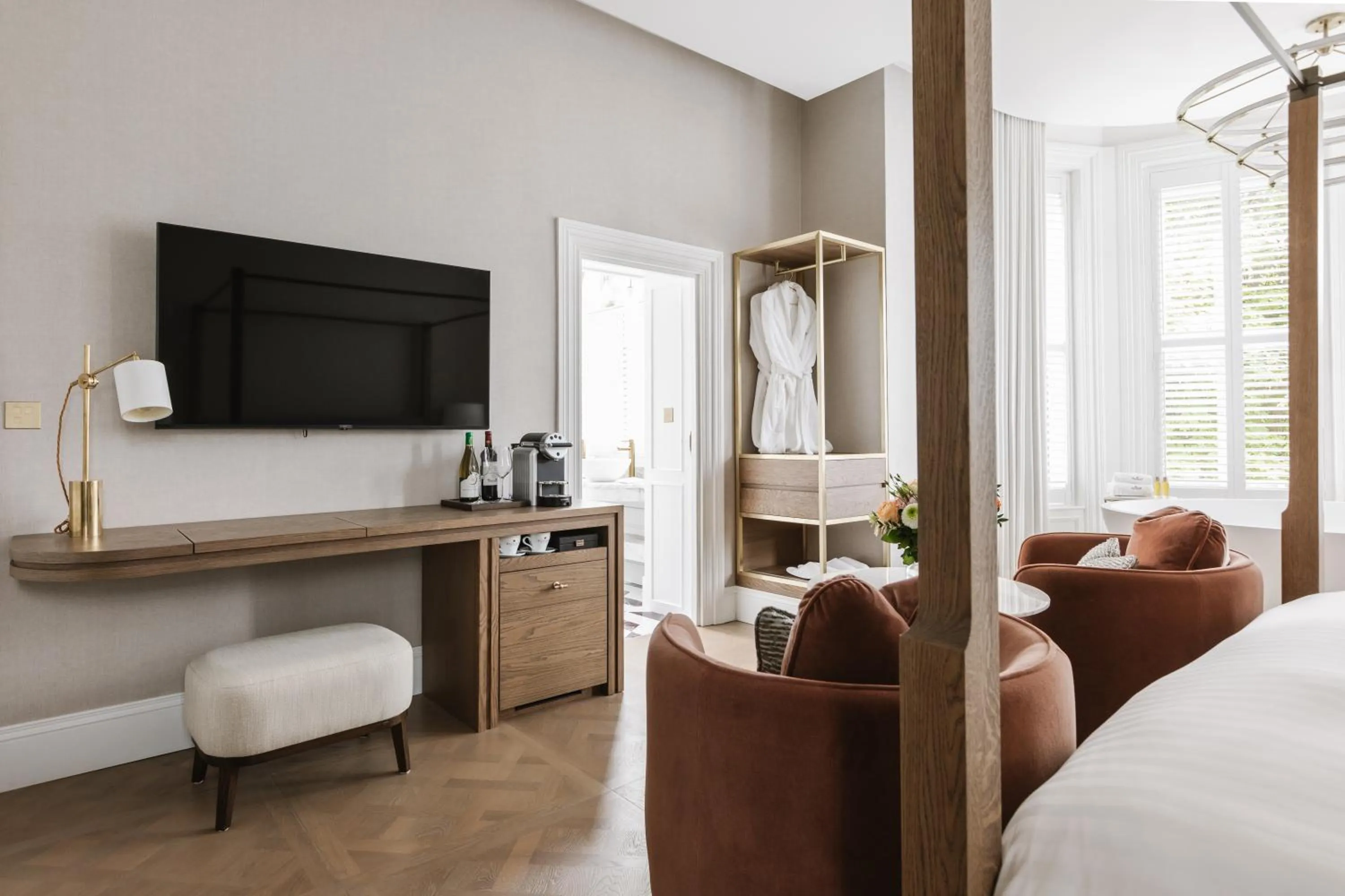 Bed in Tullyglass House Hotel