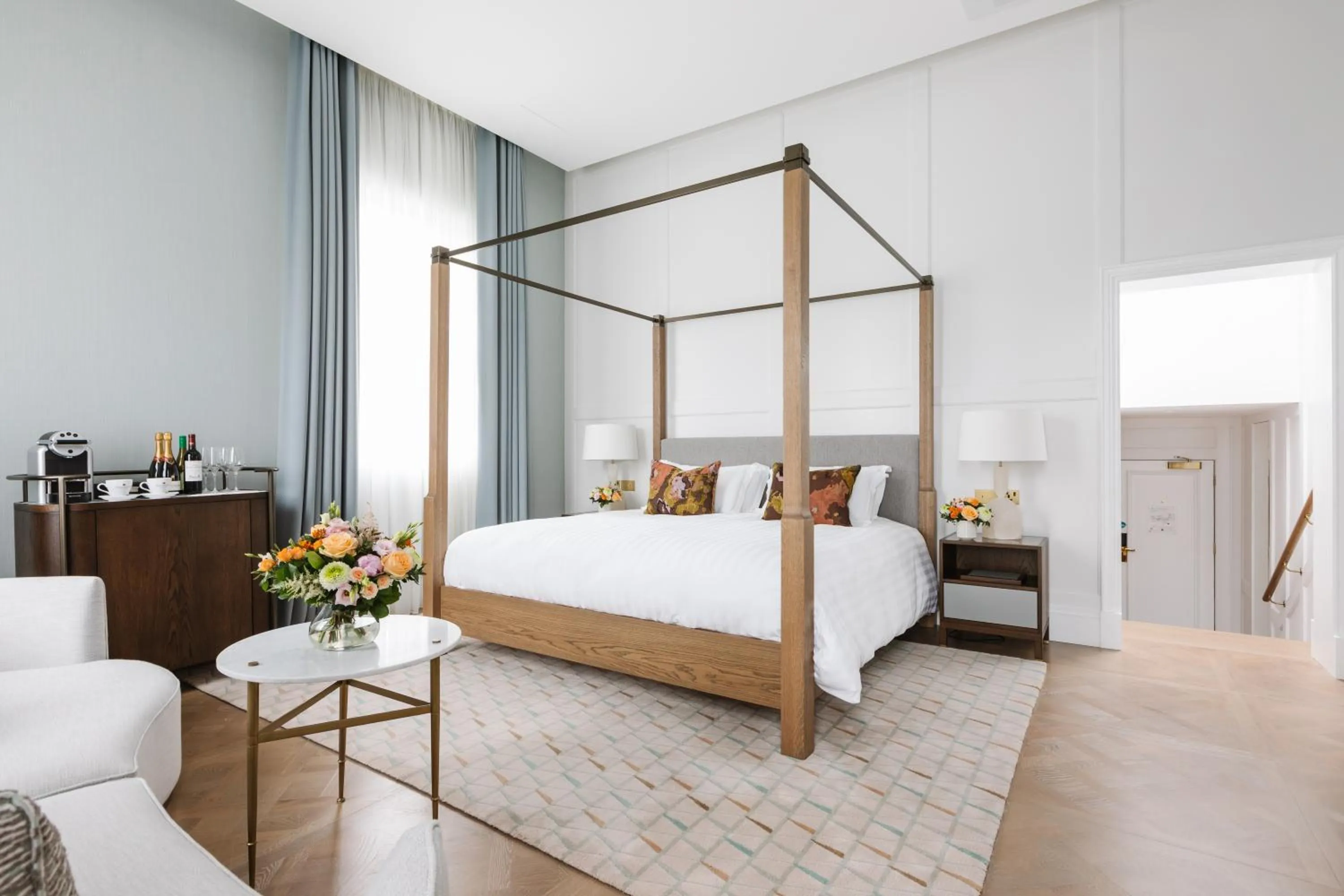 Bed in Tullyglass House Hotel